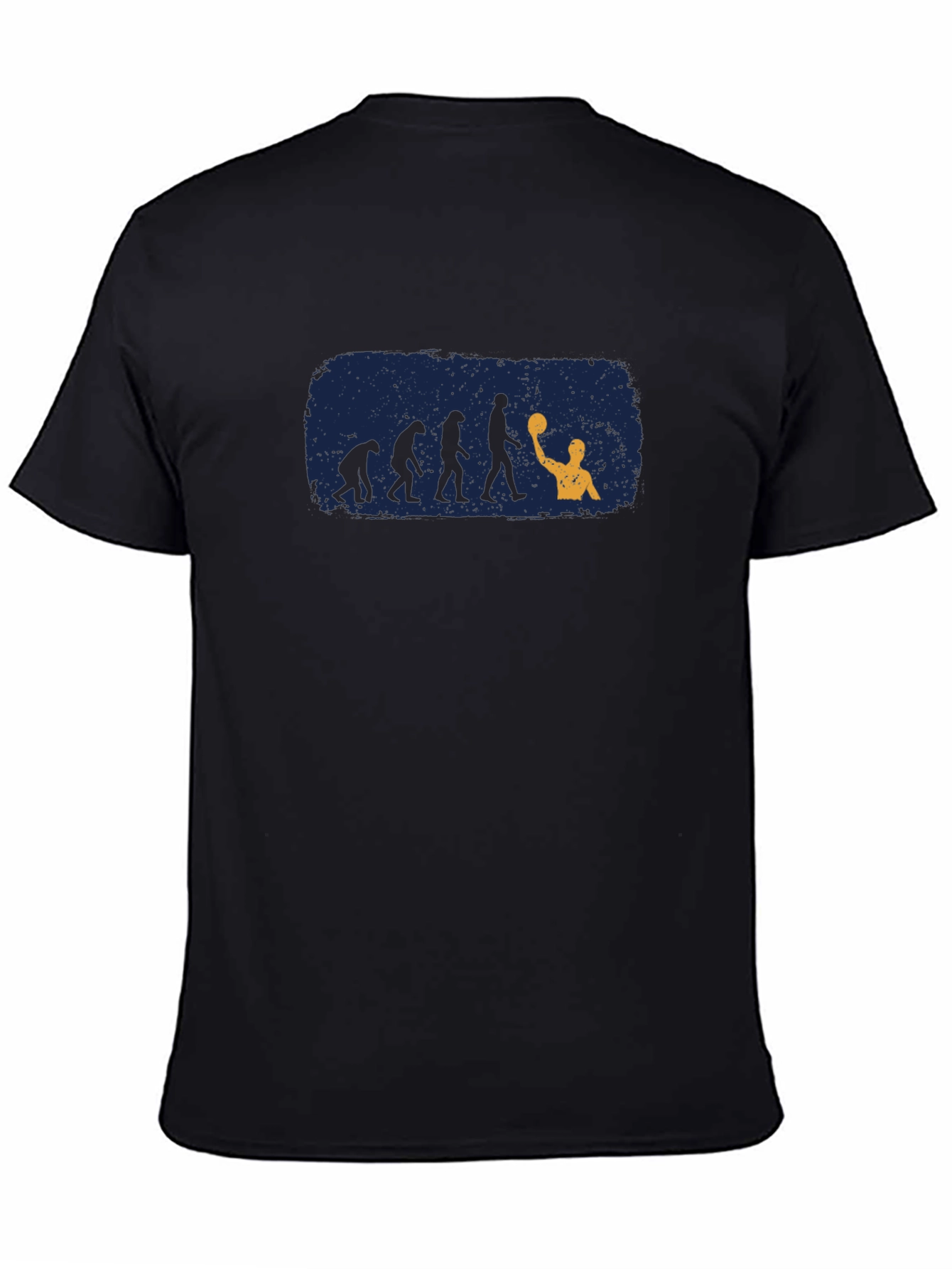 Water Polo Evolution Graphic Tee - Black
