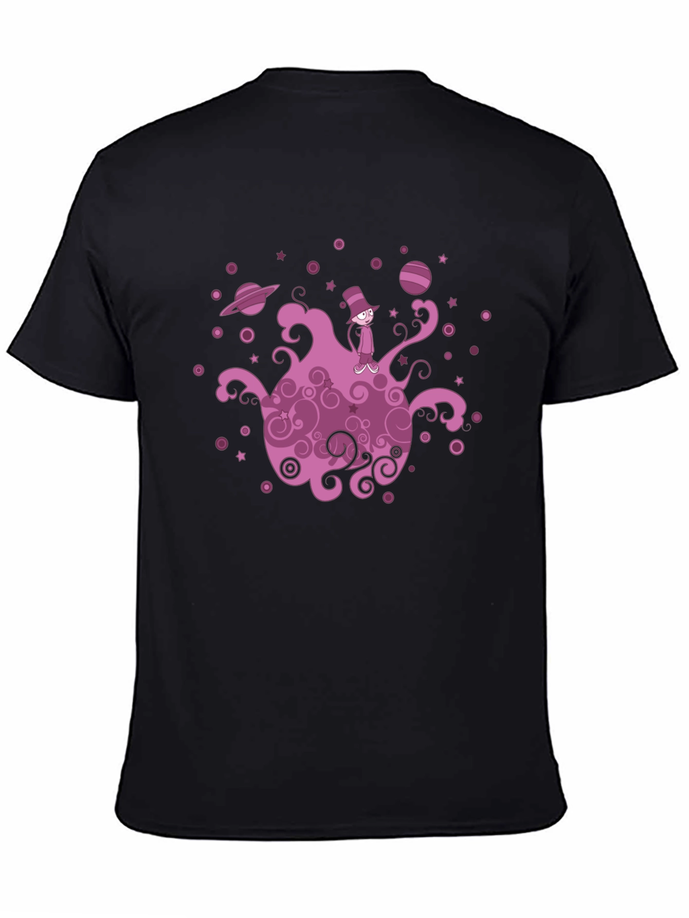 Cosmic Cat Black T-Shirt