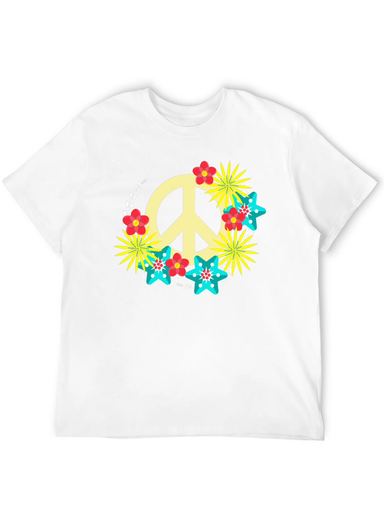 Peace Sign Floral Tee