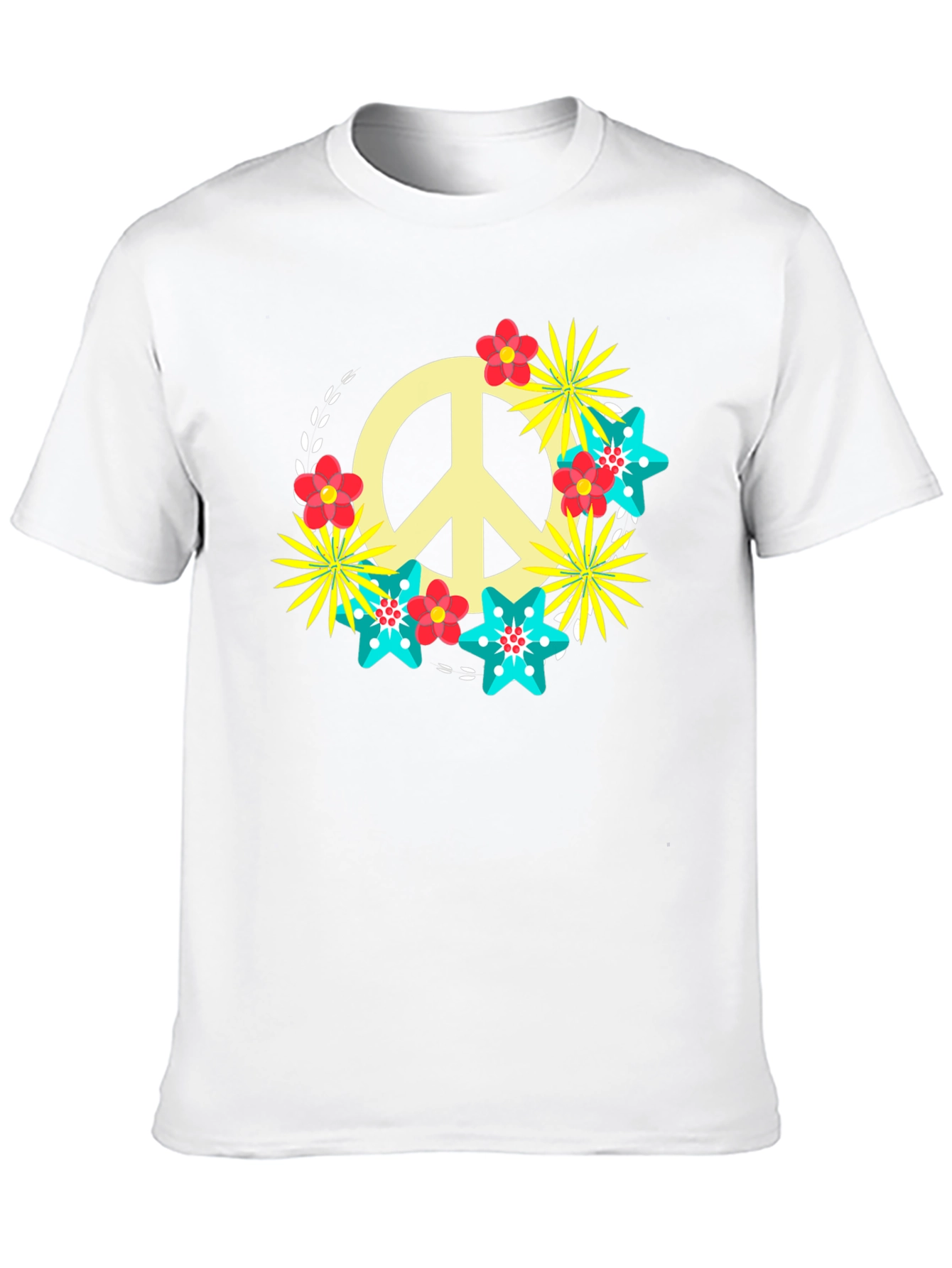 Peace Sign Floral Tee