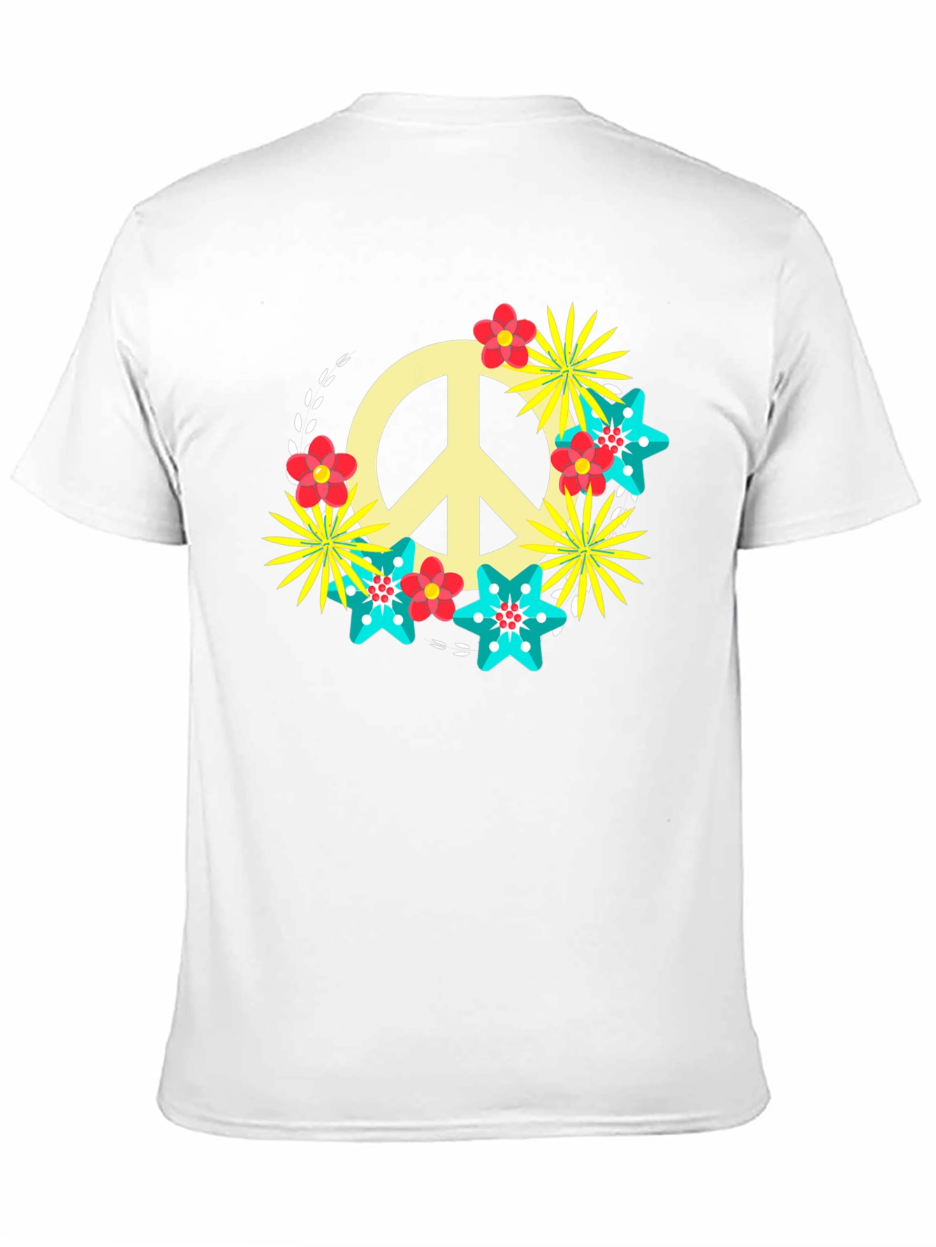 Peace Sign Floral Tee