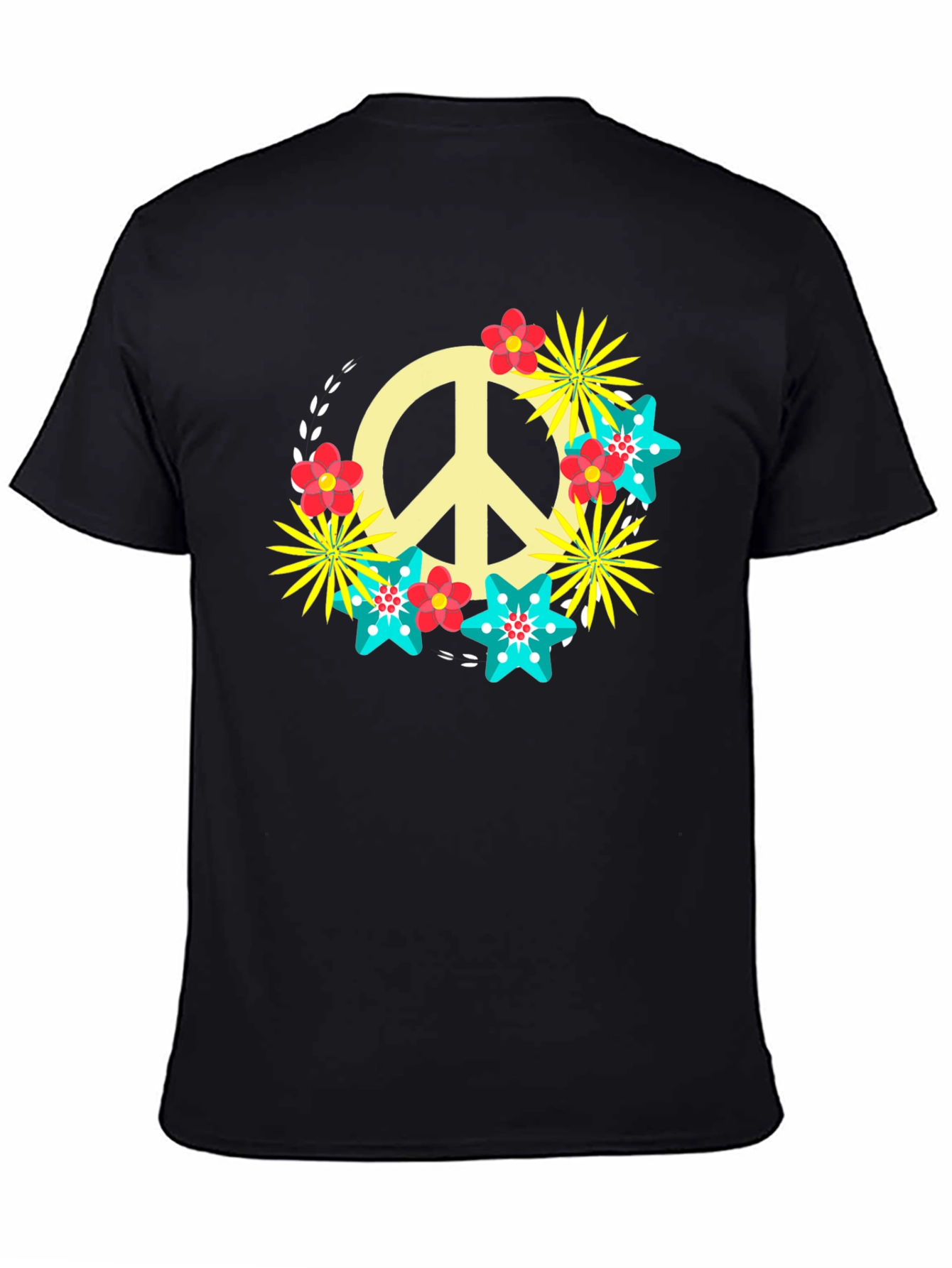 Peace Sign Floral Tee
