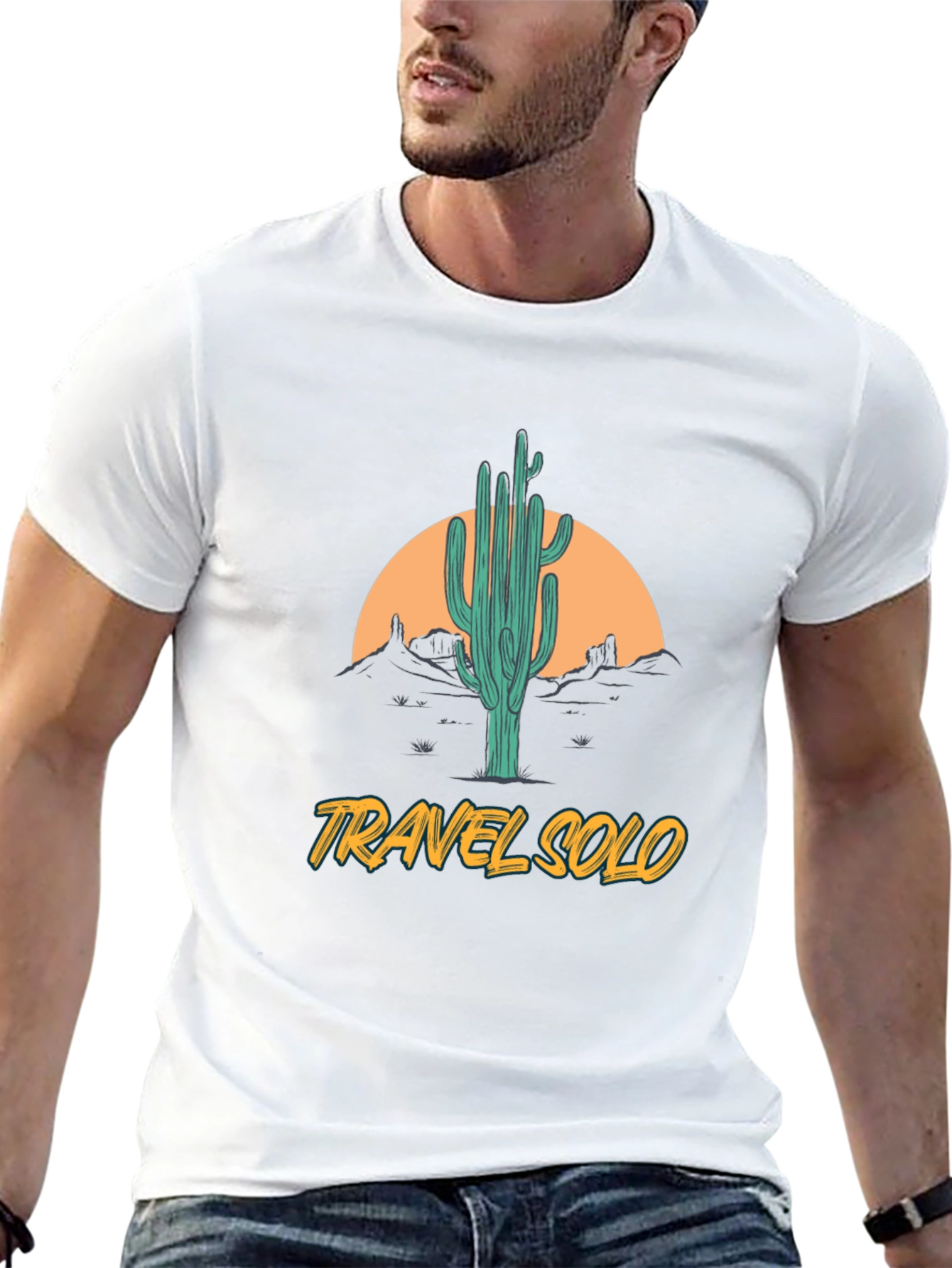 Travel Solo Desert Cactus Graphic Tee