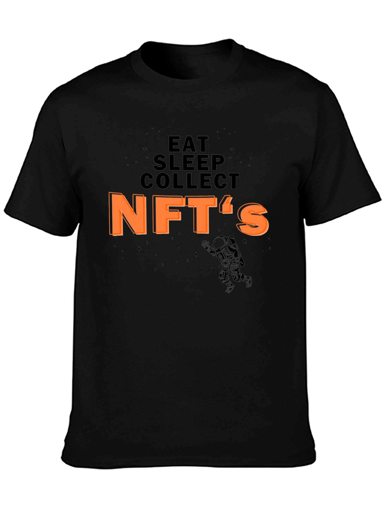 Eat Sleep Collect NFTs Black T-Shirt