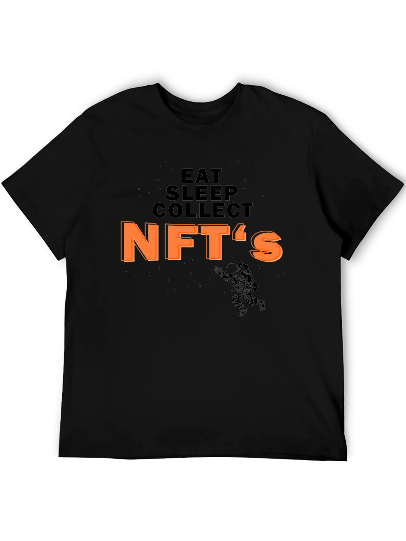 Eat Sleep Collect NFTs Black T-Shirt