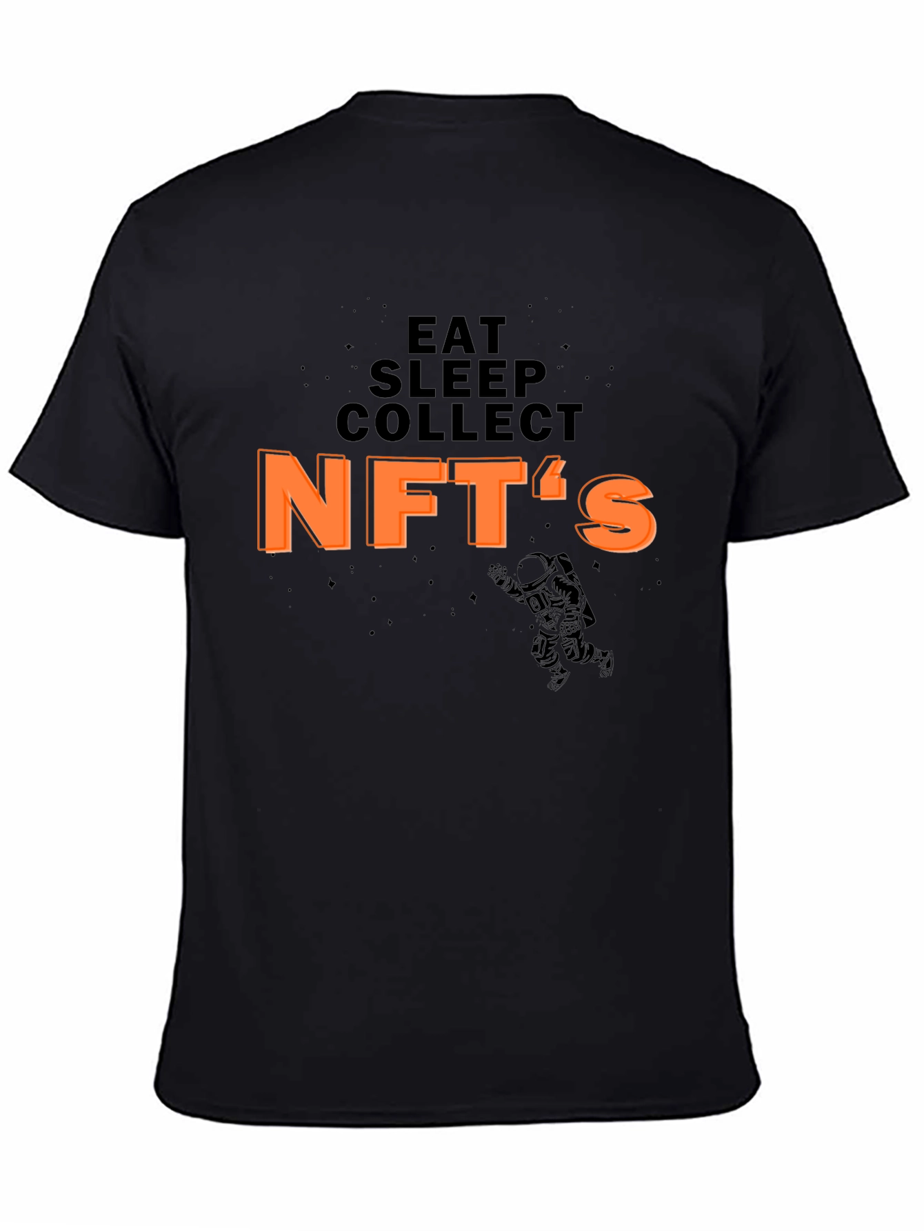 Eat Sleep Collect NFTs Black T-Shirt