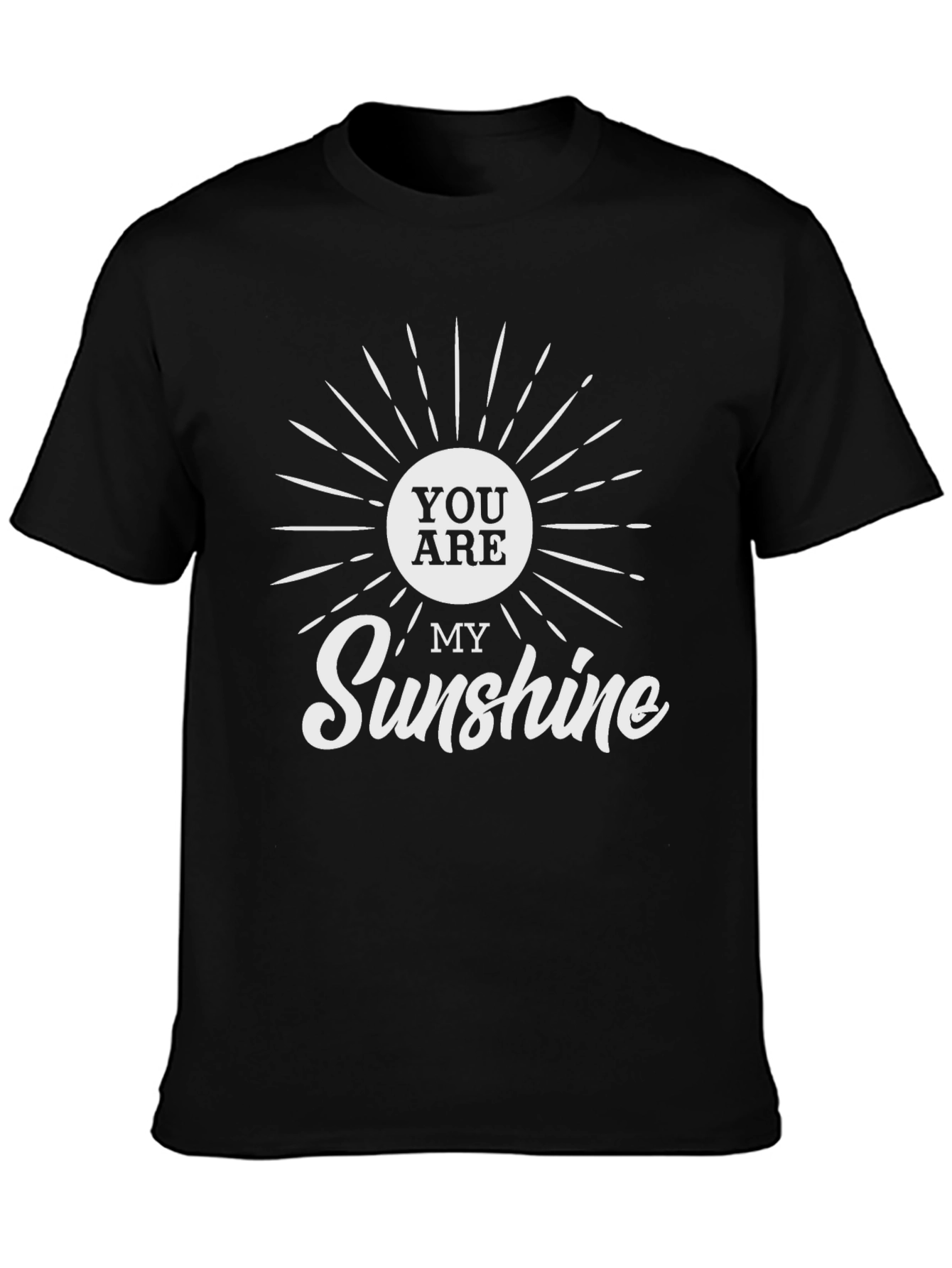 You Are My Sunshine Graphic Tee - Black