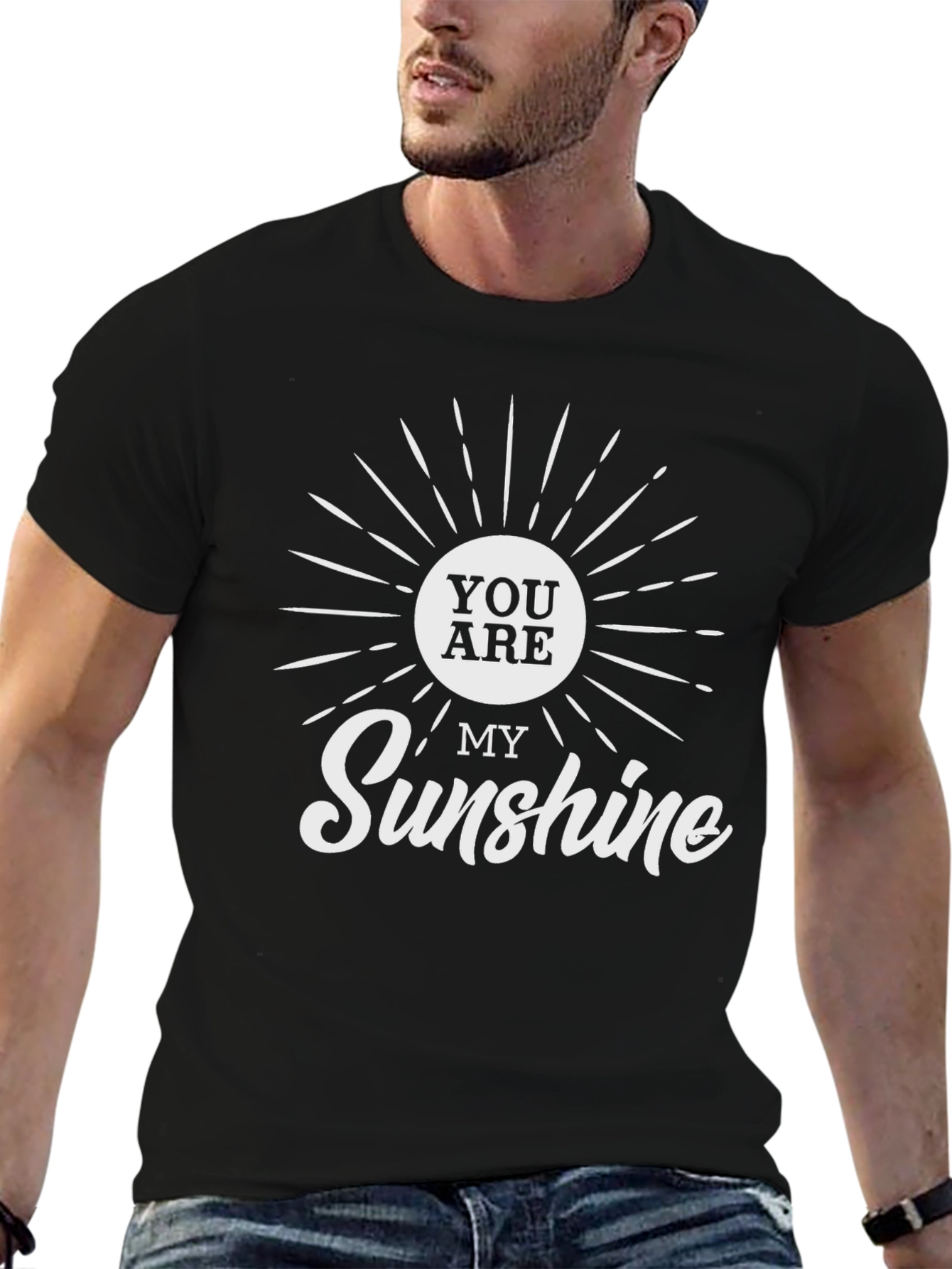 You Are My Sunshine Graphic Tee - Black