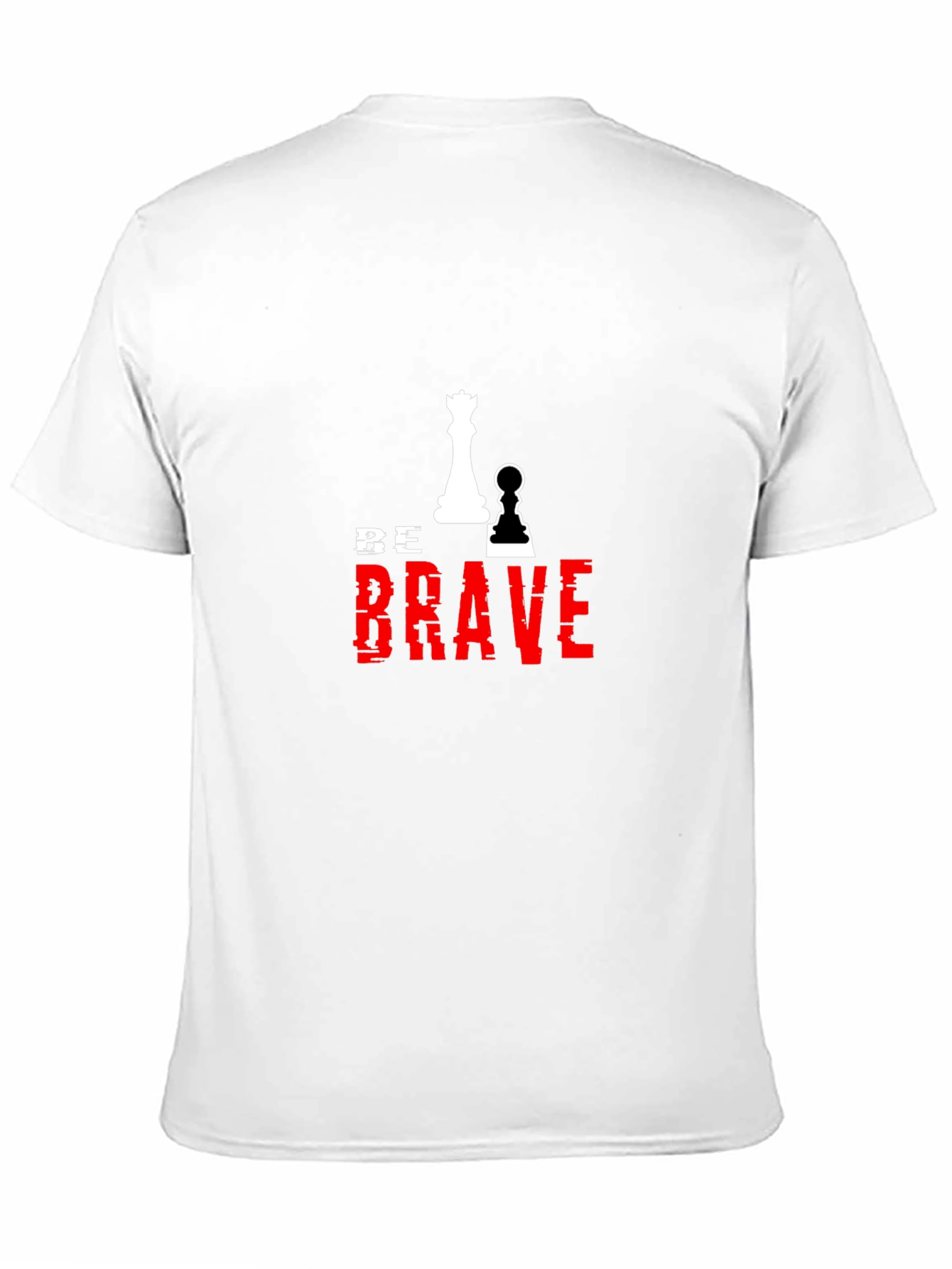 Be Brave Chess T-Shirt - Black Graphic Tee