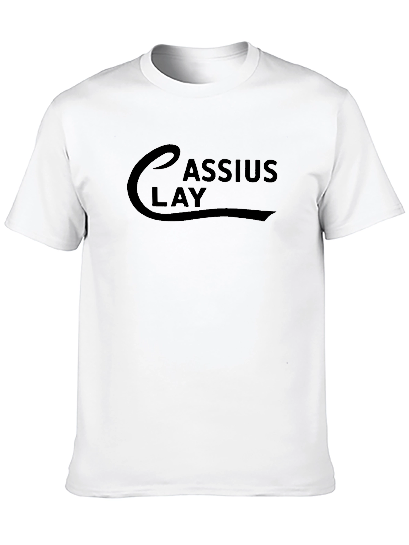 Cassius Clay Graphic Tee - Black Cotton Comfort
