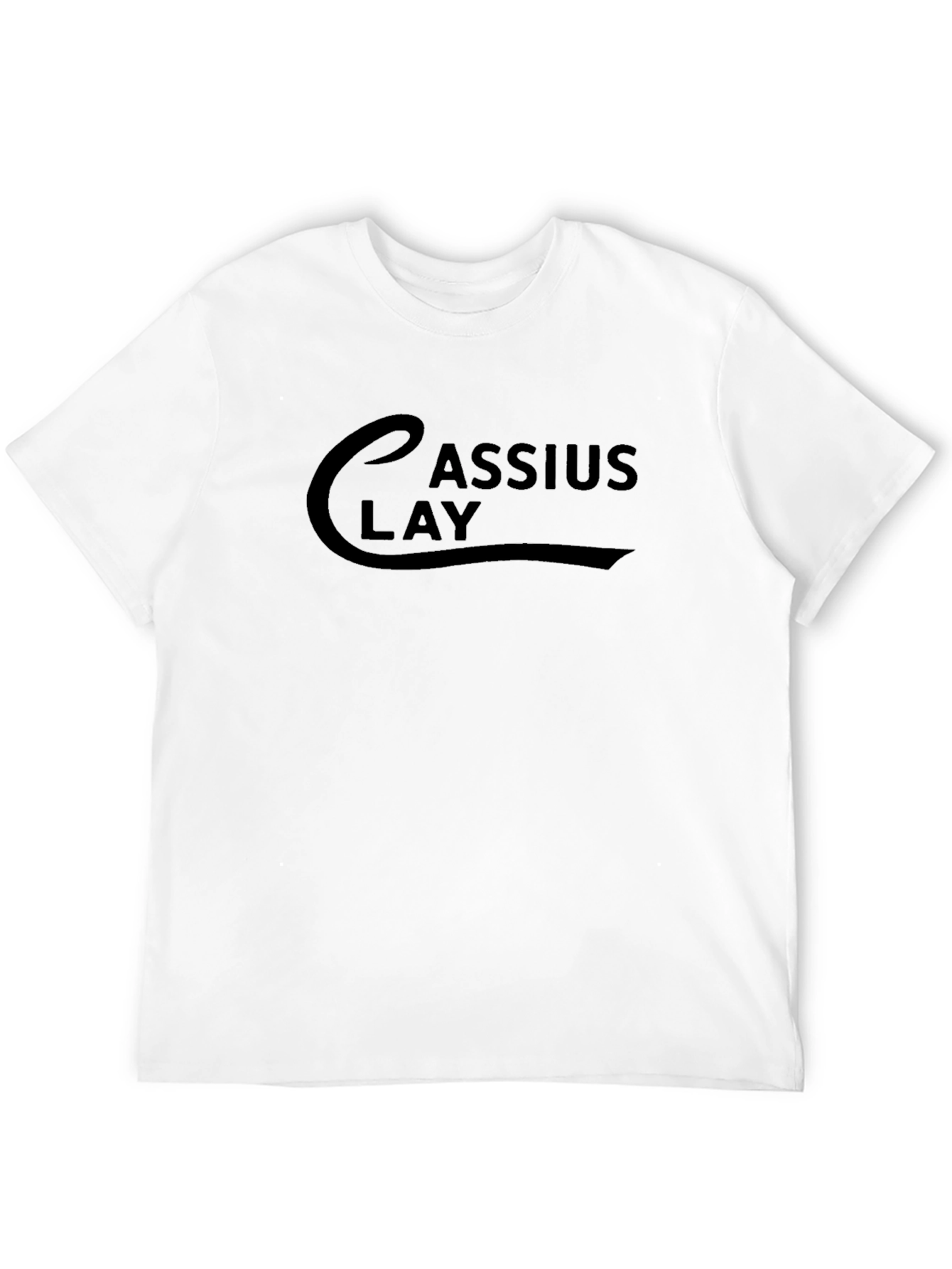 Cassius Clay Graphic Tee - Black Cotton Comfort