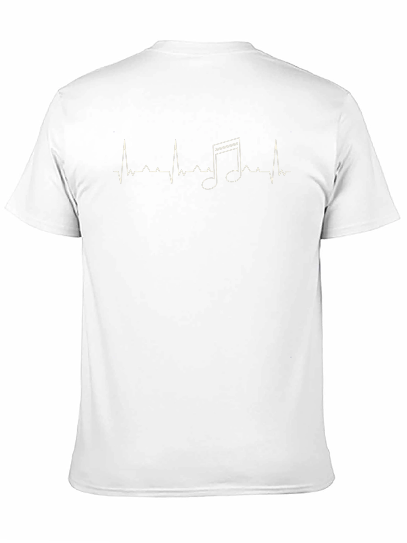 Music Lover Heartbeat T-Shirt - Black