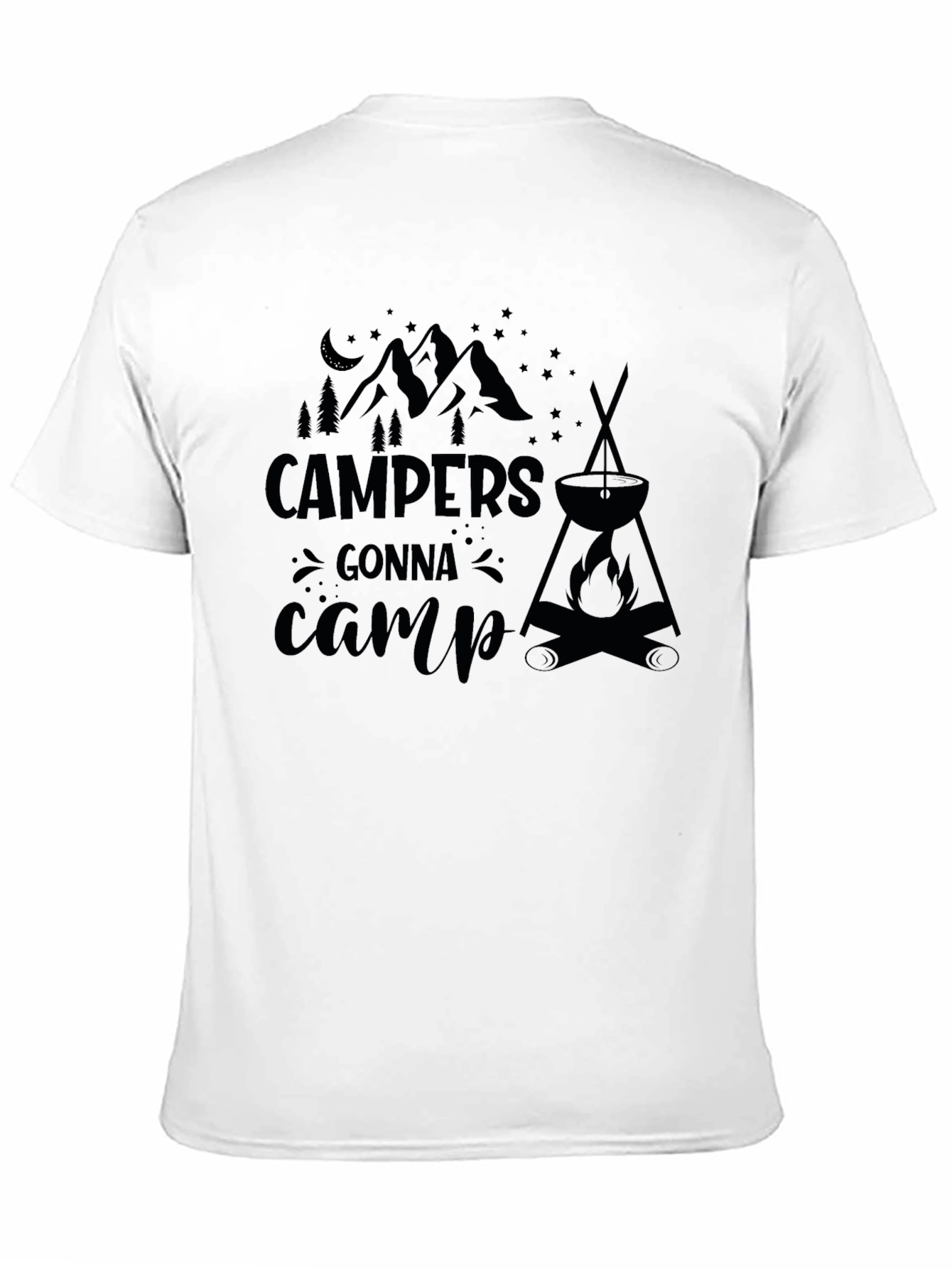 Campers Gonna Camp T-Shirt - Black