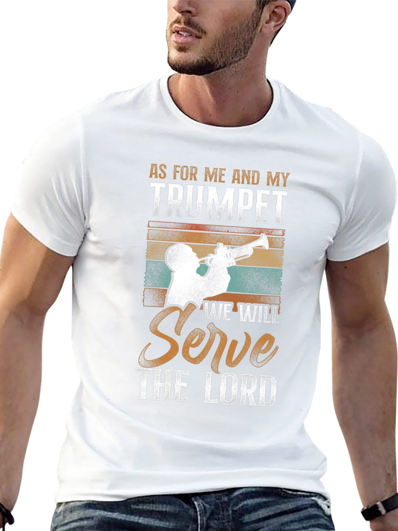 Trumpet Player T-Shirt - Religious Music Tee