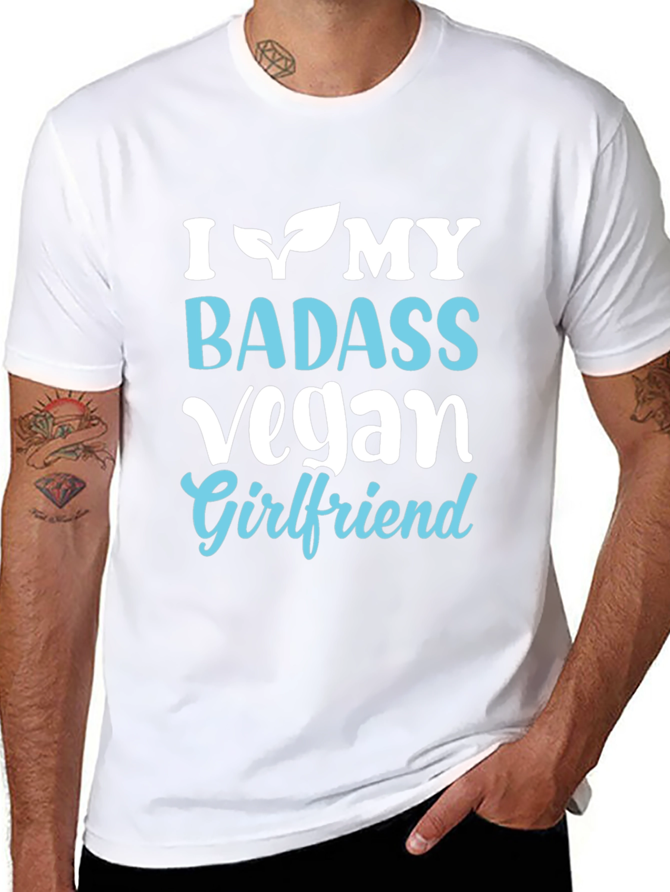 I Heart My Badass Vegan Girlfriend T-Shirt