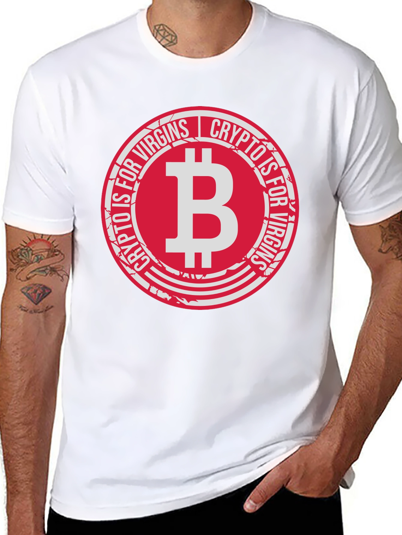 Crypto is for Virgins Black T-Shirt