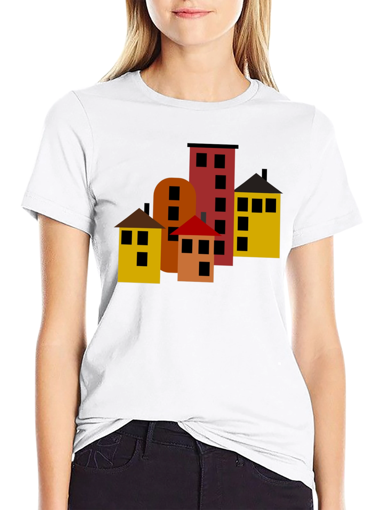 Cityscape Graphic Tee - Modern Urban Design