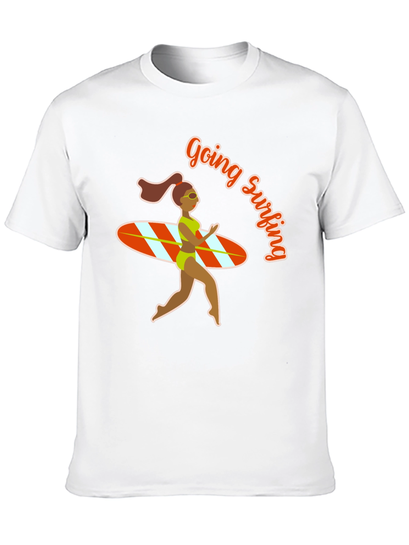 Going Surfing Black T-Shirt