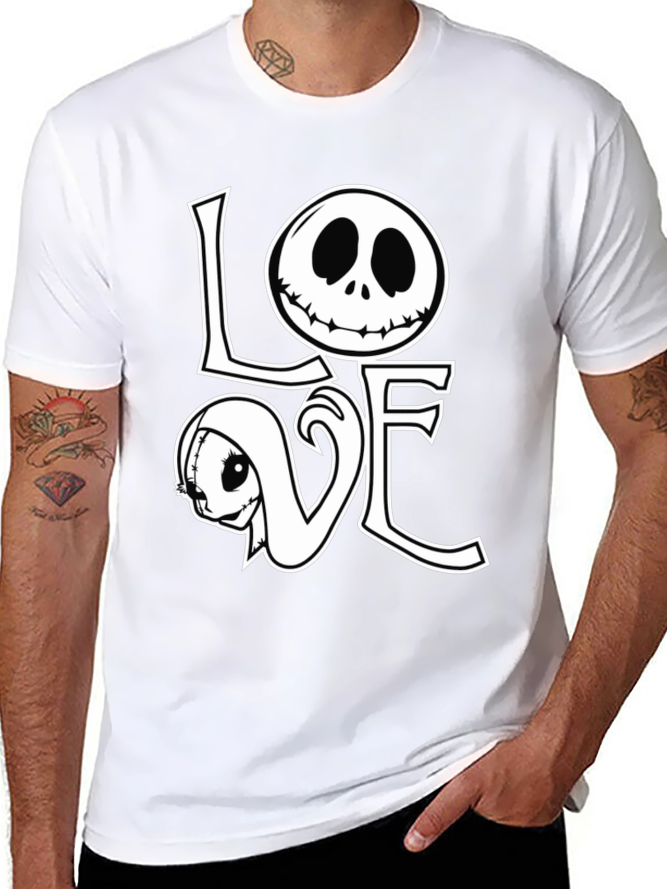 Nightmare Before Christmas LOVE Graphic T-Shirt