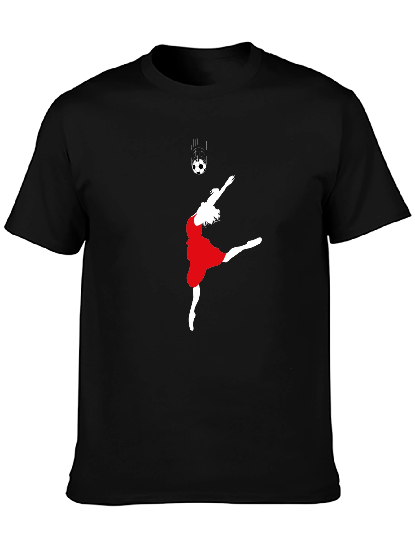 Soccer Dance Graphic Tee - Black