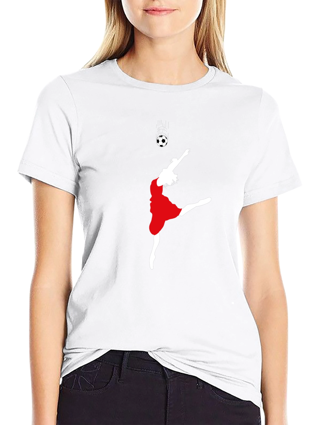 Soccer Dance Graphic Tee - Black