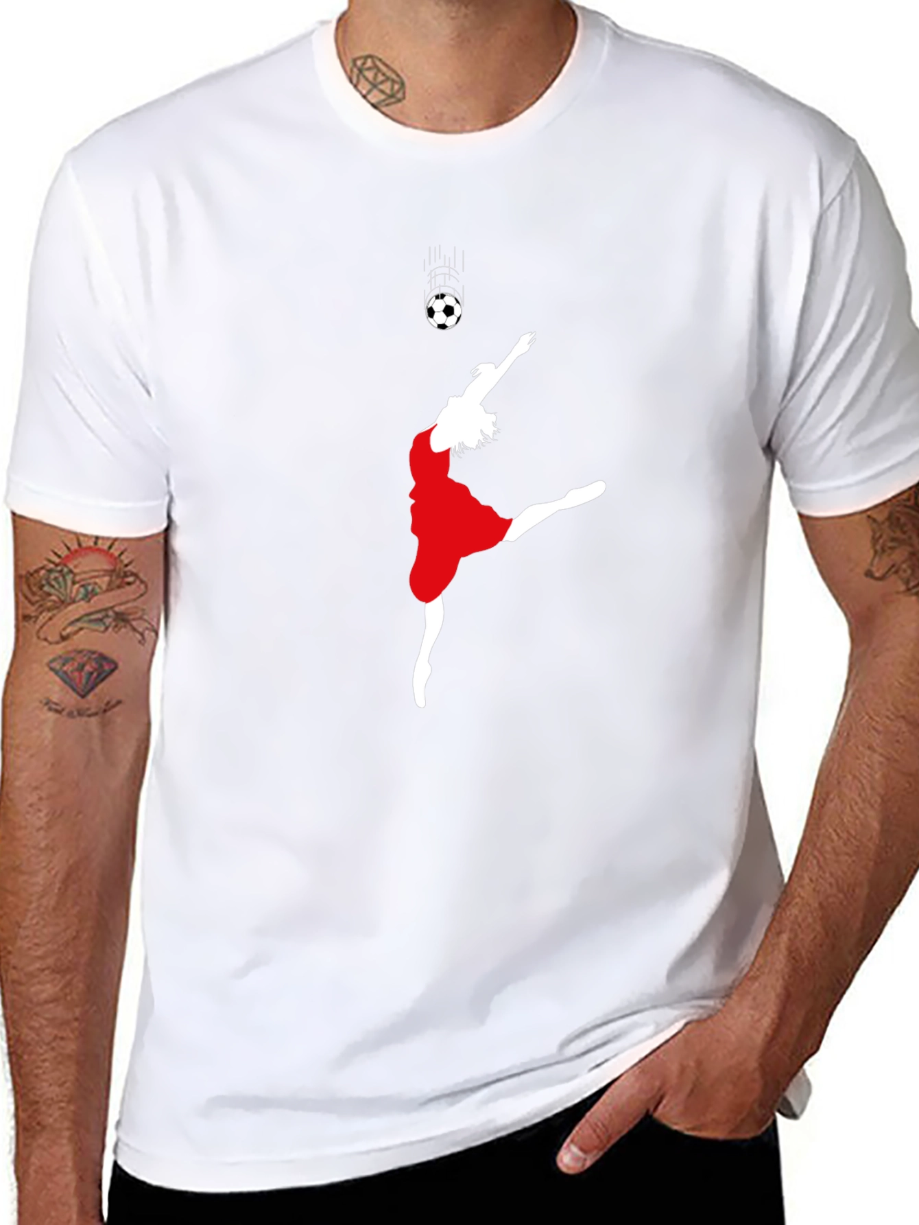 Soccer Dance Graphic Tee - Black