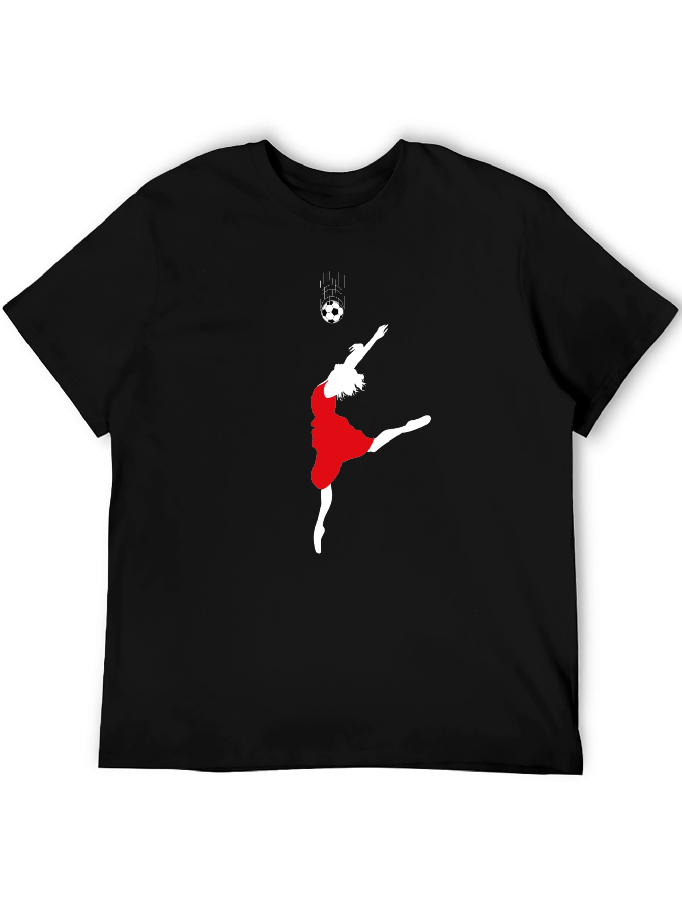 Soccer Dance Graphic Tee - Black