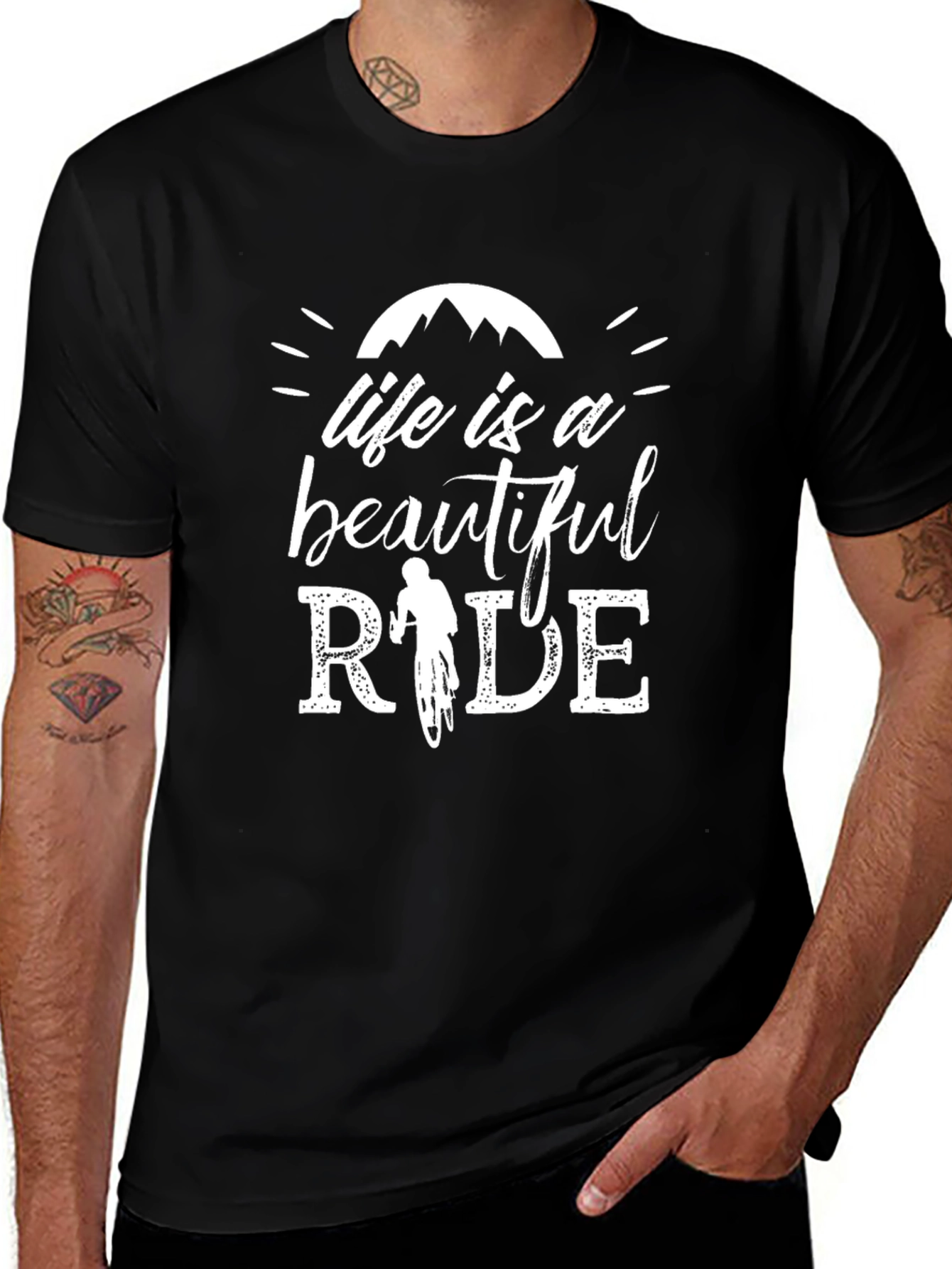 Life is a Beautiful Ride T-Shirt Mountain Biking Tee