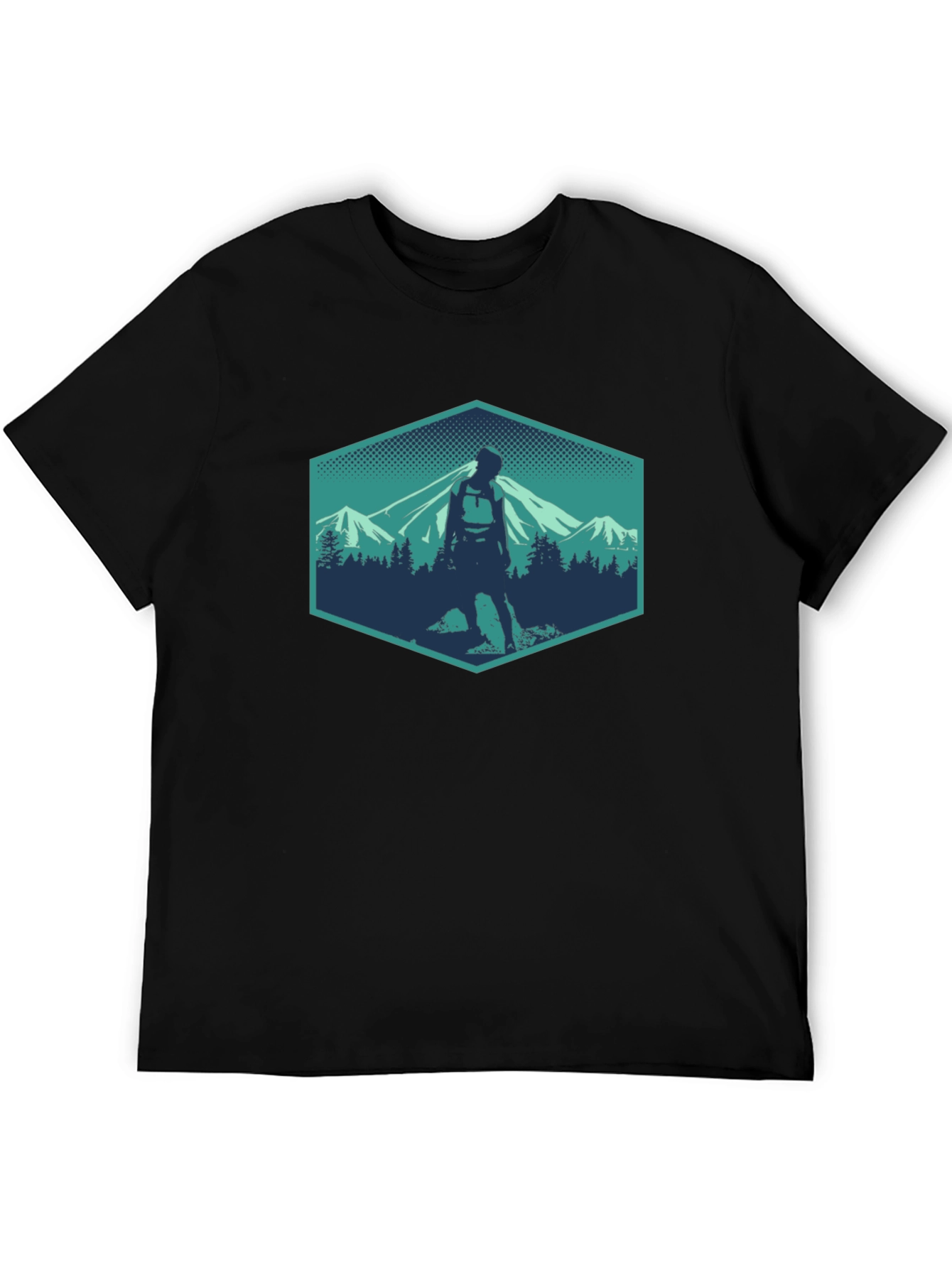 Hiking Adventure Graphic Tee - Mountain Scene