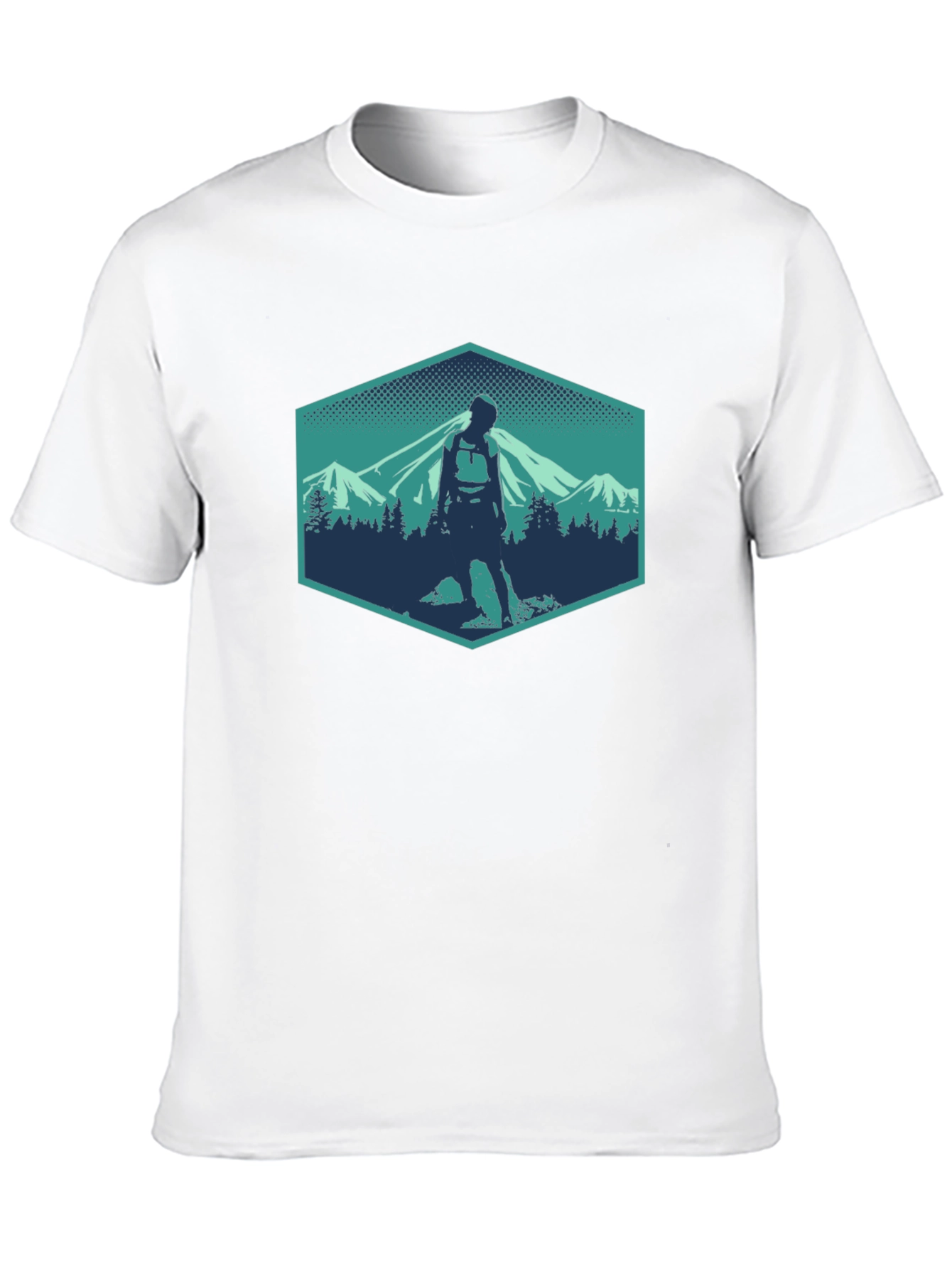 Hiking Adventure Graphic Tee - Mountain Scene