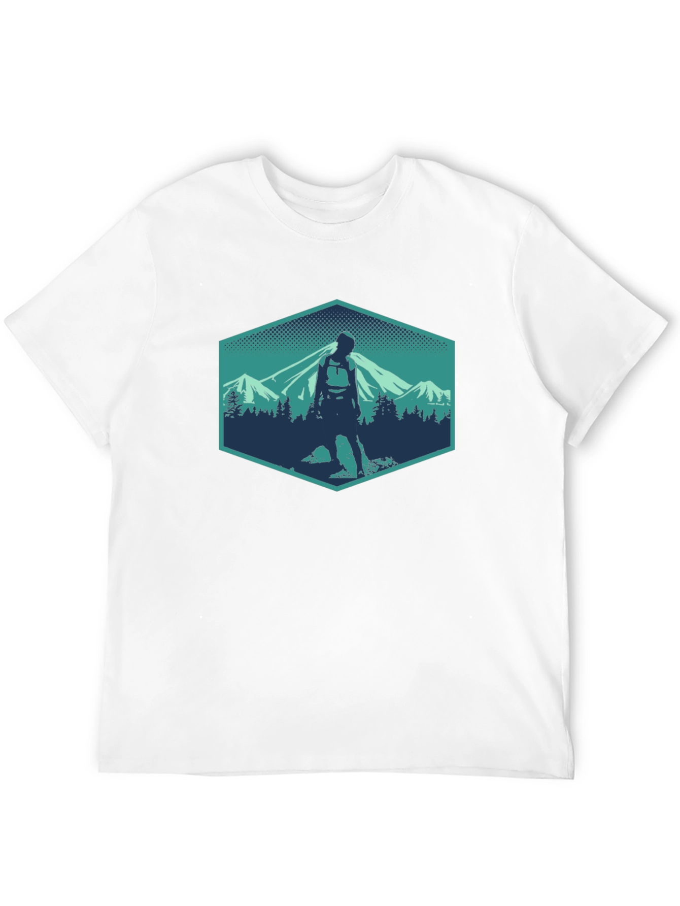 Hiking Adventure Graphic Tee - Mountain Scene