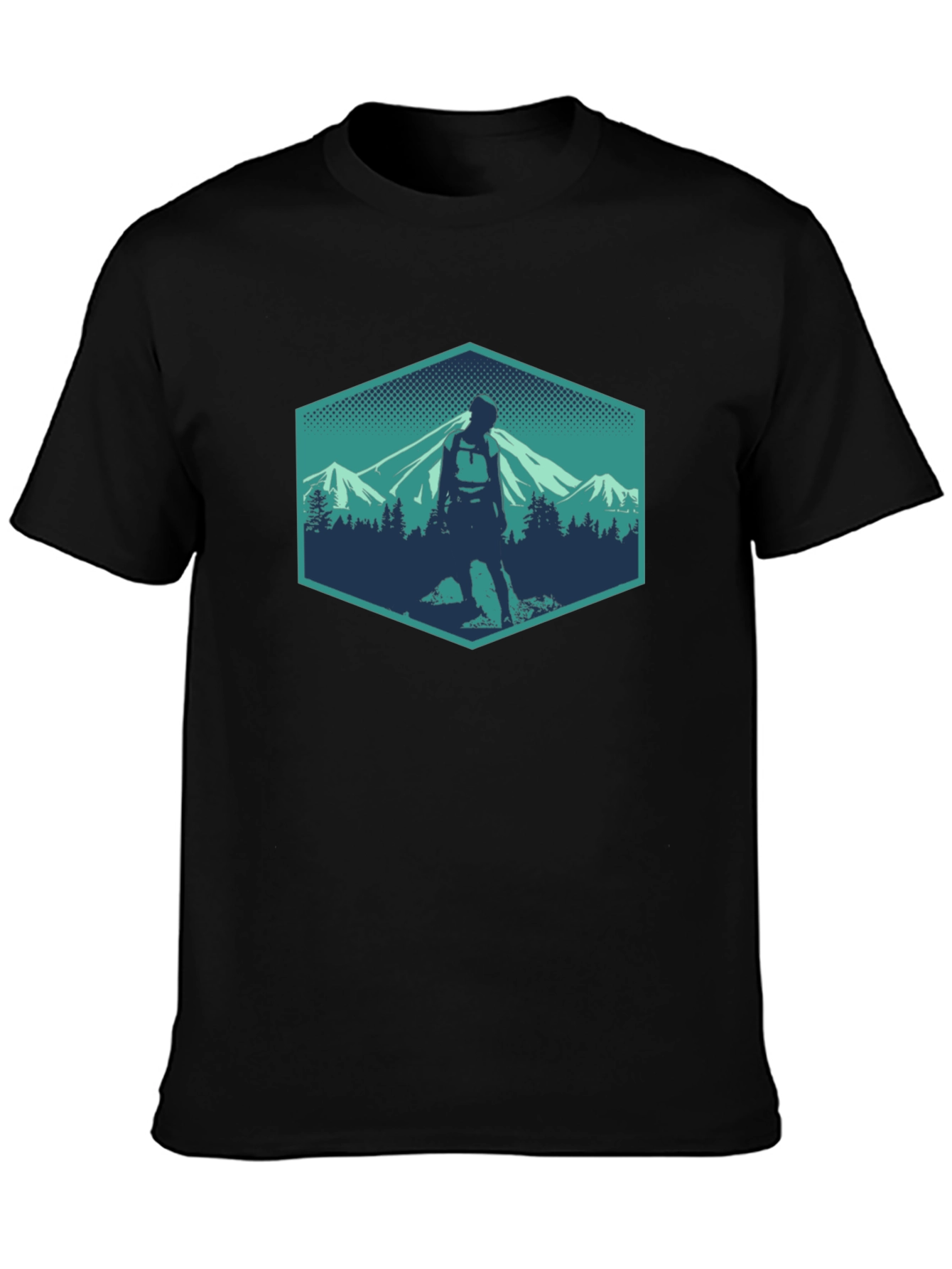 Hiking Adventure Graphic Tee - Mountain Scene