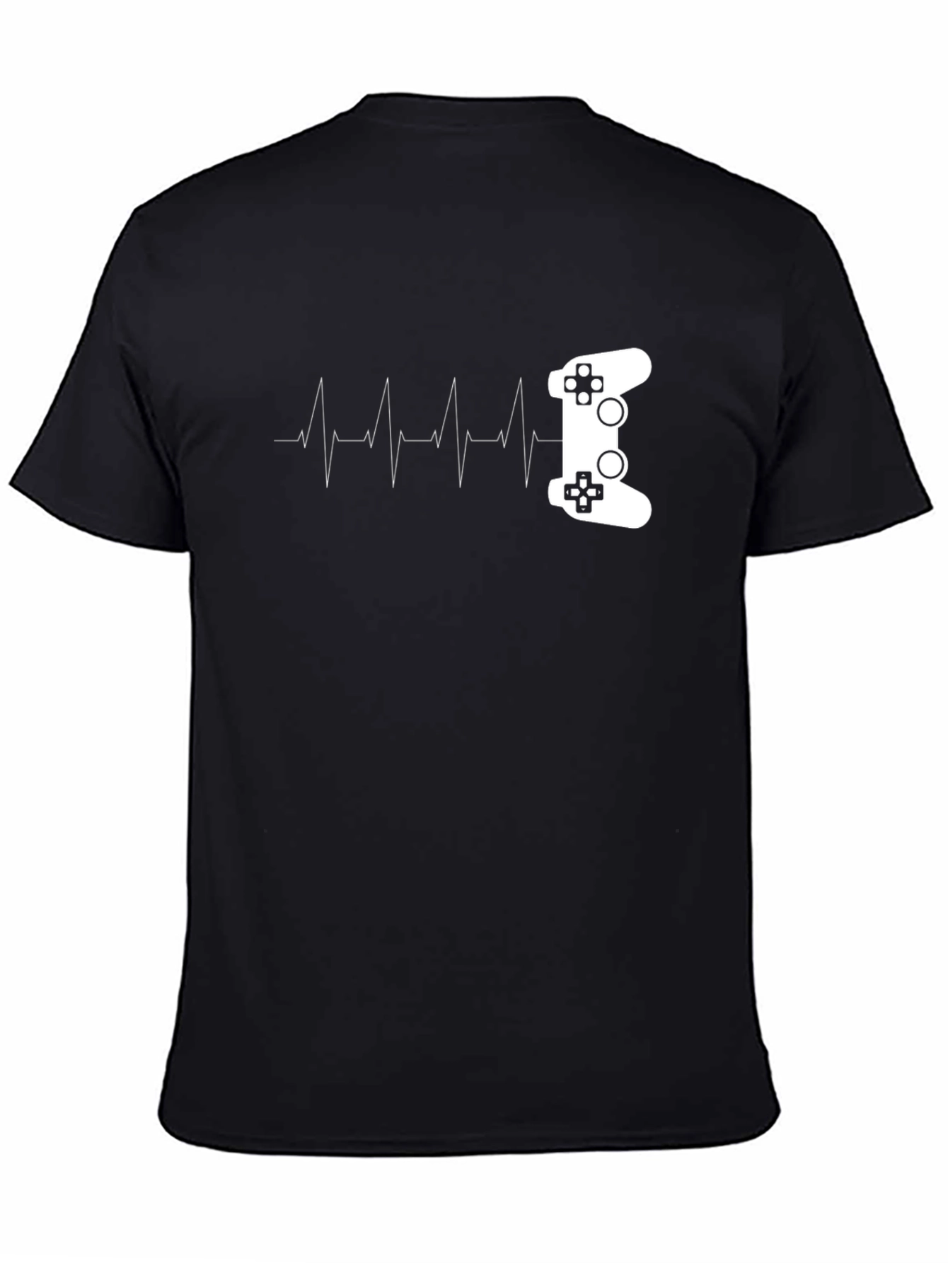 Gaming Heartbeat Black T-Shirt