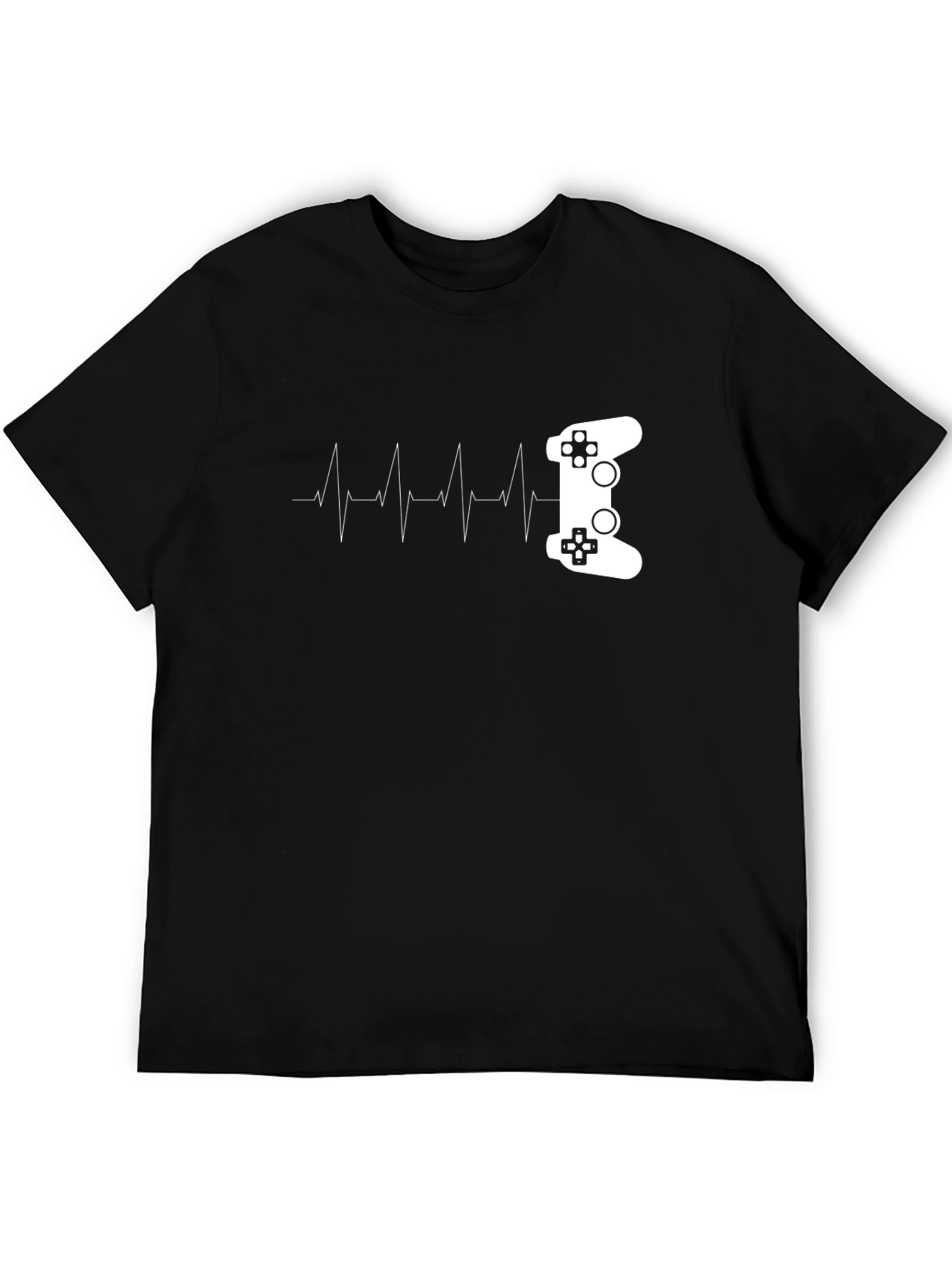 Gaming Heartbeat Black T-Shirt