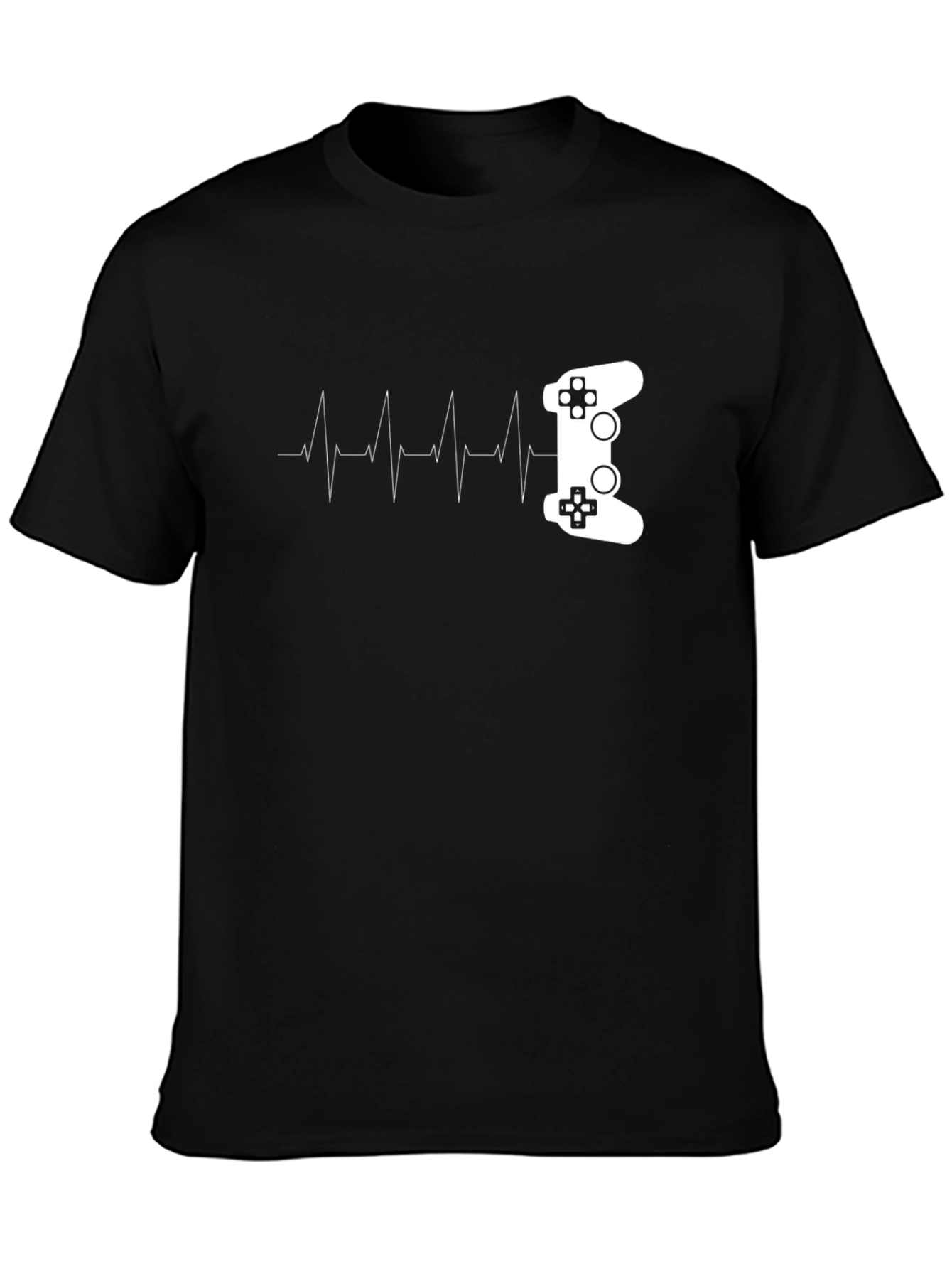 Gaming Heartbeat Black T-Shirt