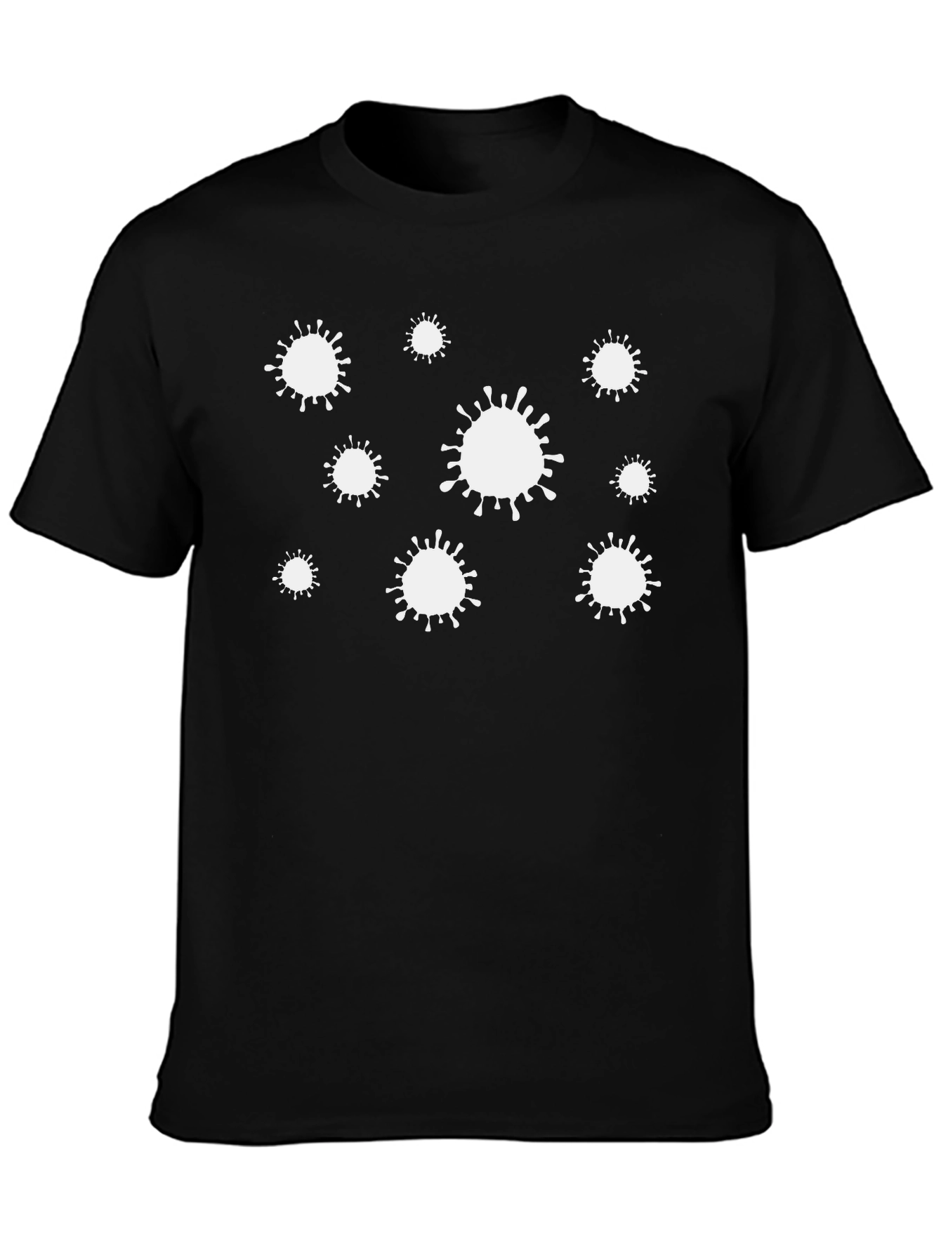 Corona Virus Graphic Tee - Black