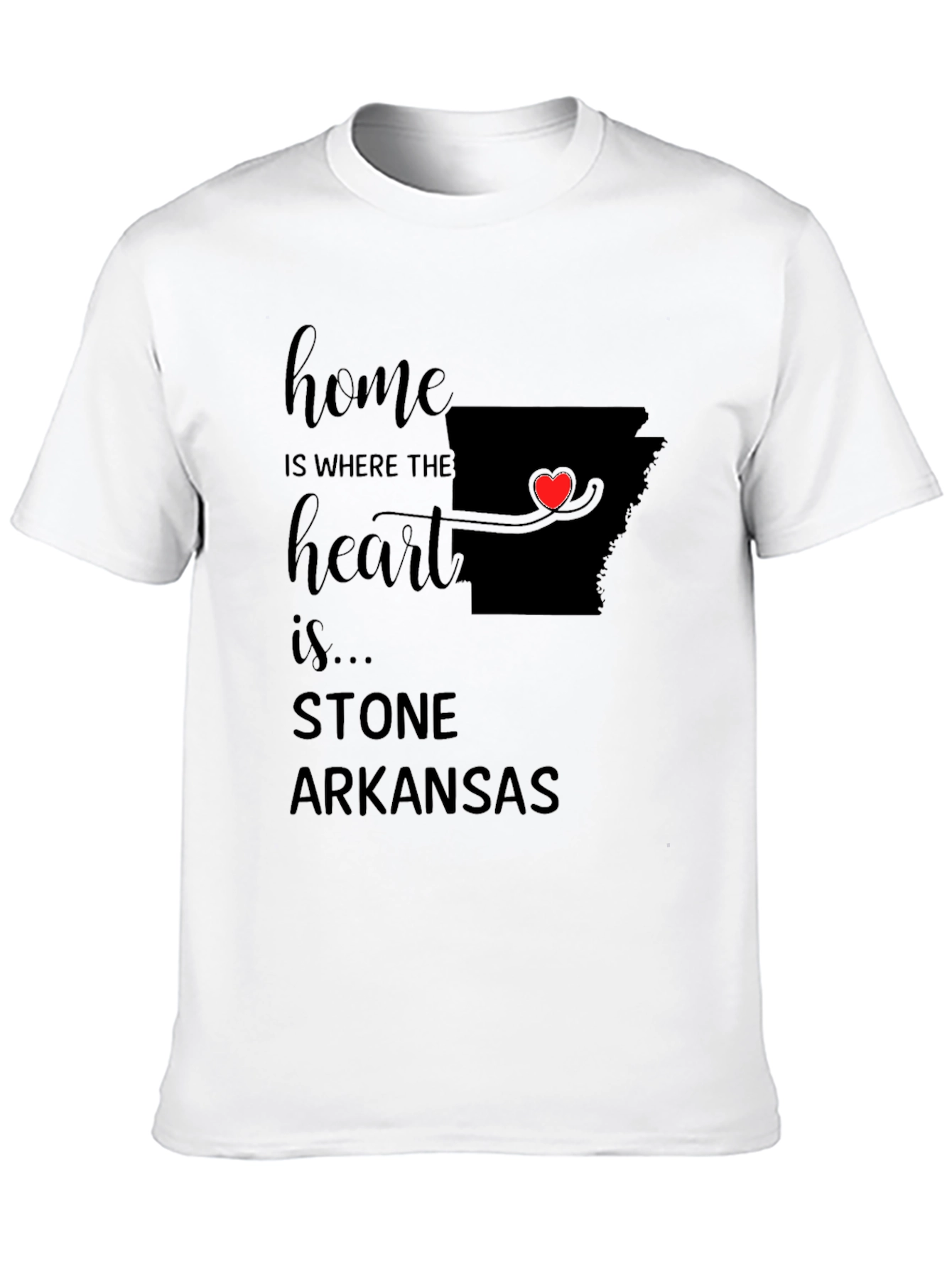 Home is Where the Heart Is Arkansas T-Shirt