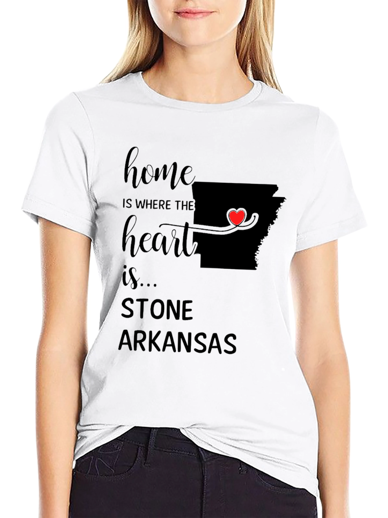 Home is Where the Heart Is Arkansas T-Shirt