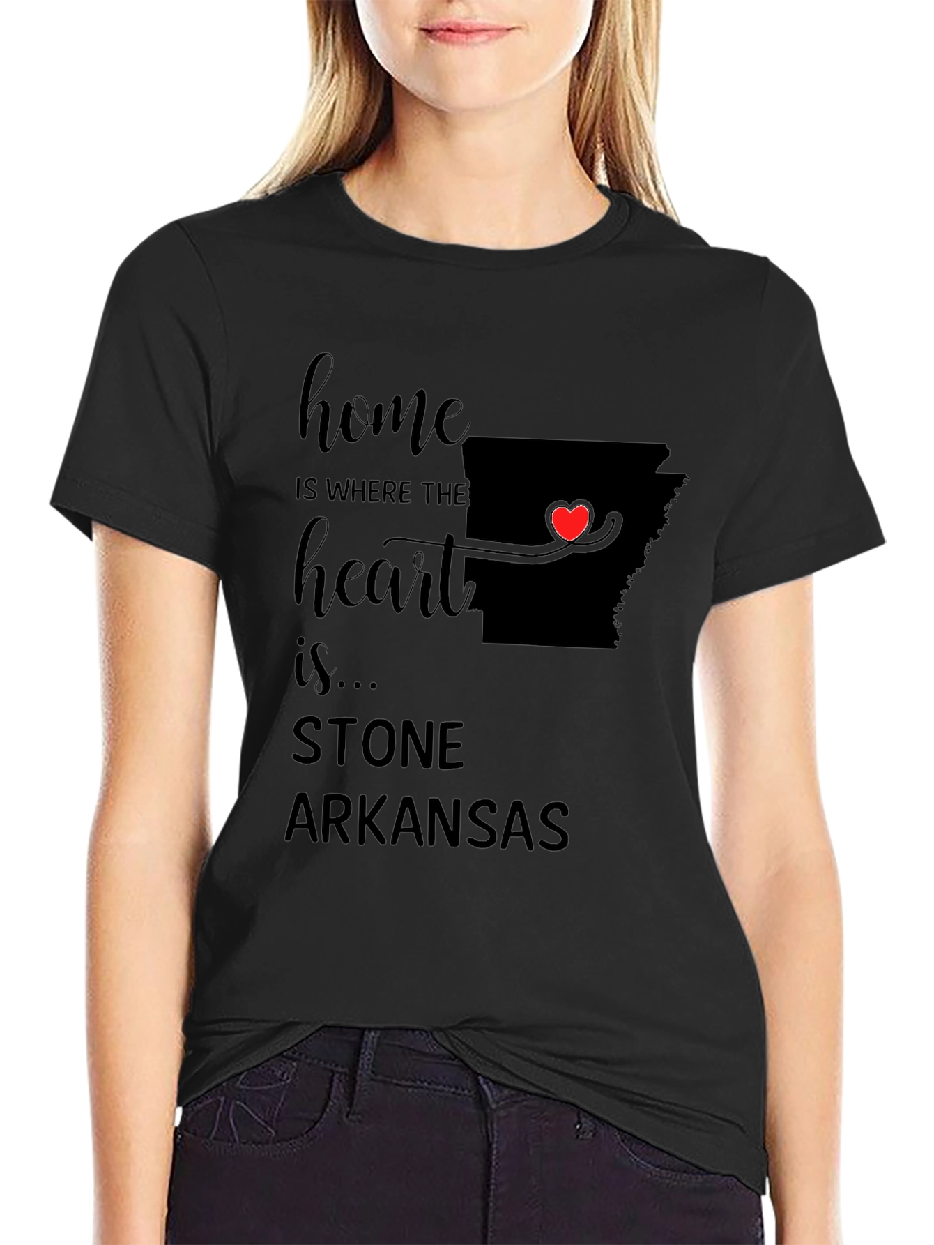 Home is Where the Heart Is Arkansas T-Shirt