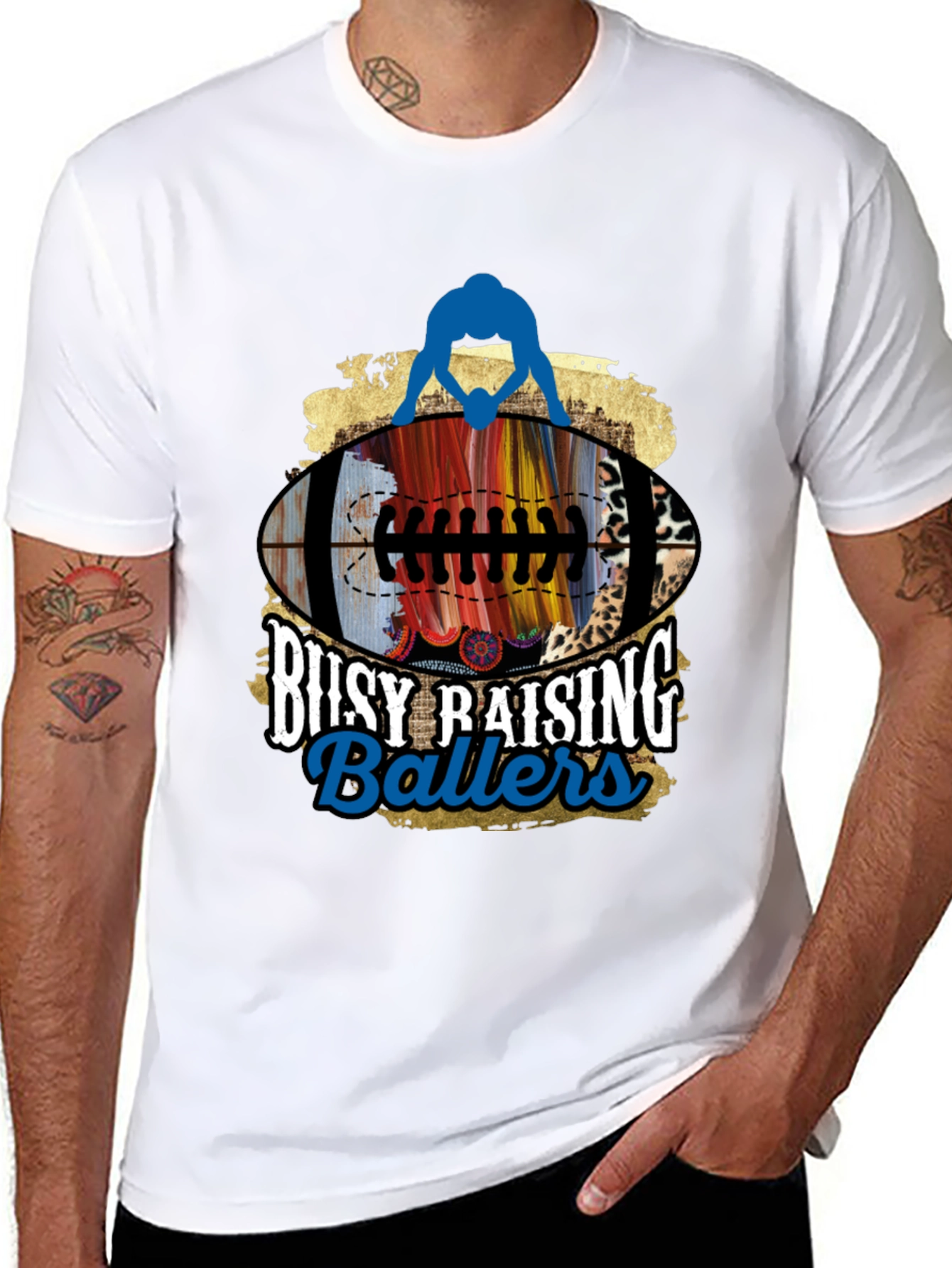 Busy Raising Ballers Graphic Tee