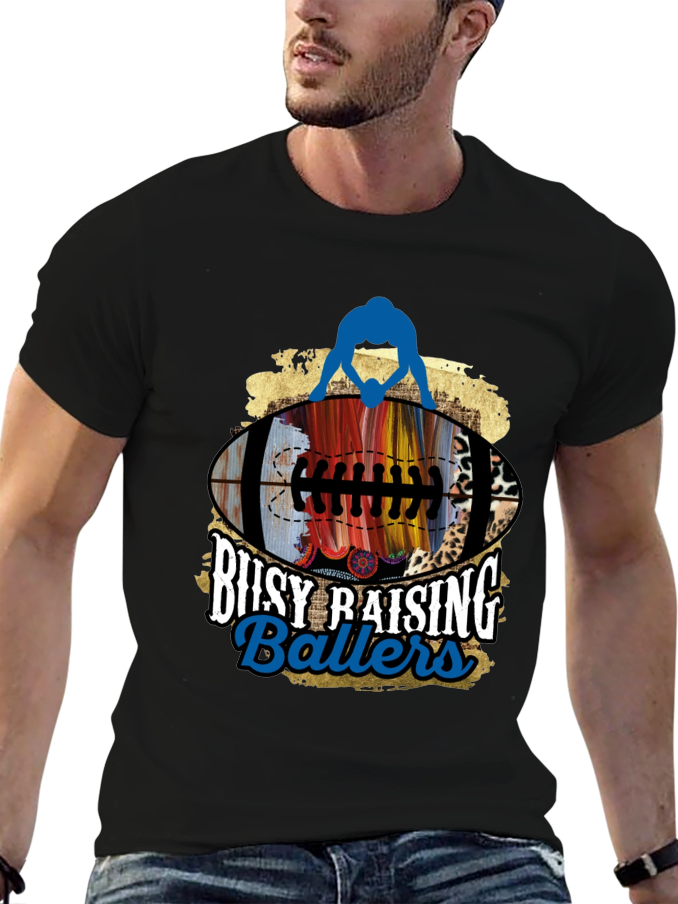 Busy Raising Ballers Graphic Tee