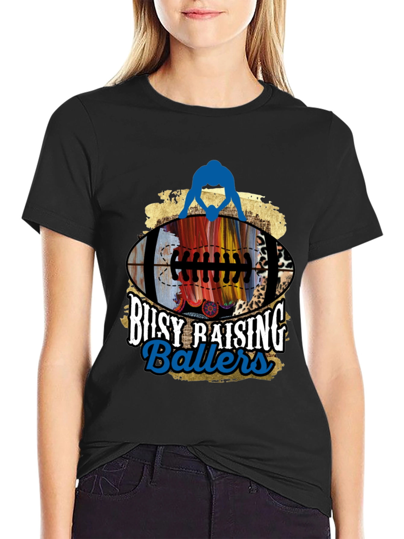 Busy Raising Ballers Graphic Tee