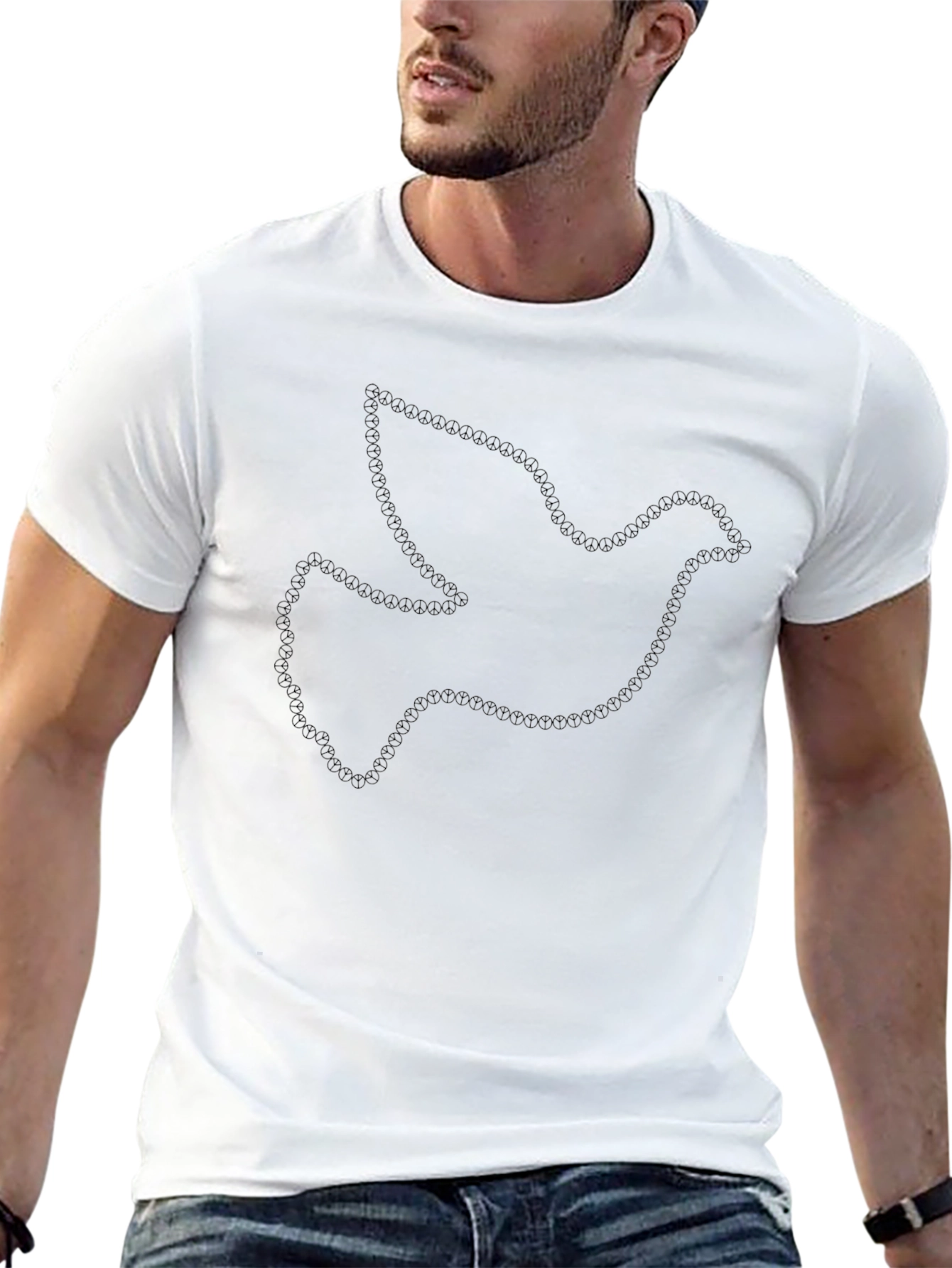 Dove Graphic Black T-Shirt