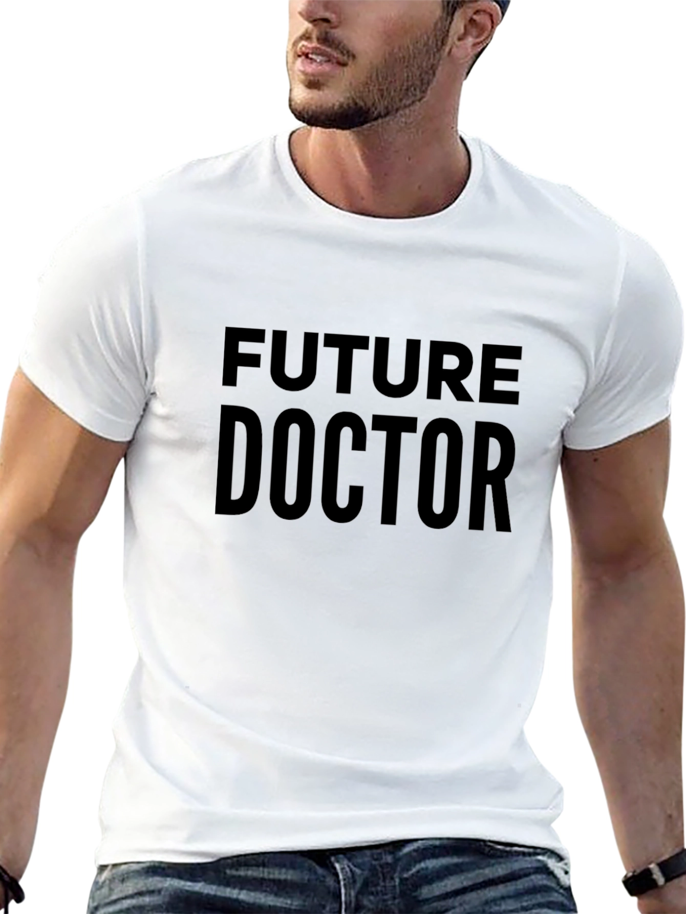 Future Doctor Black Graphic Tee