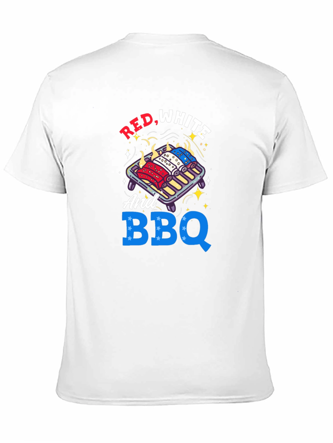 Red White and BBQ Patriotic T-Shirt