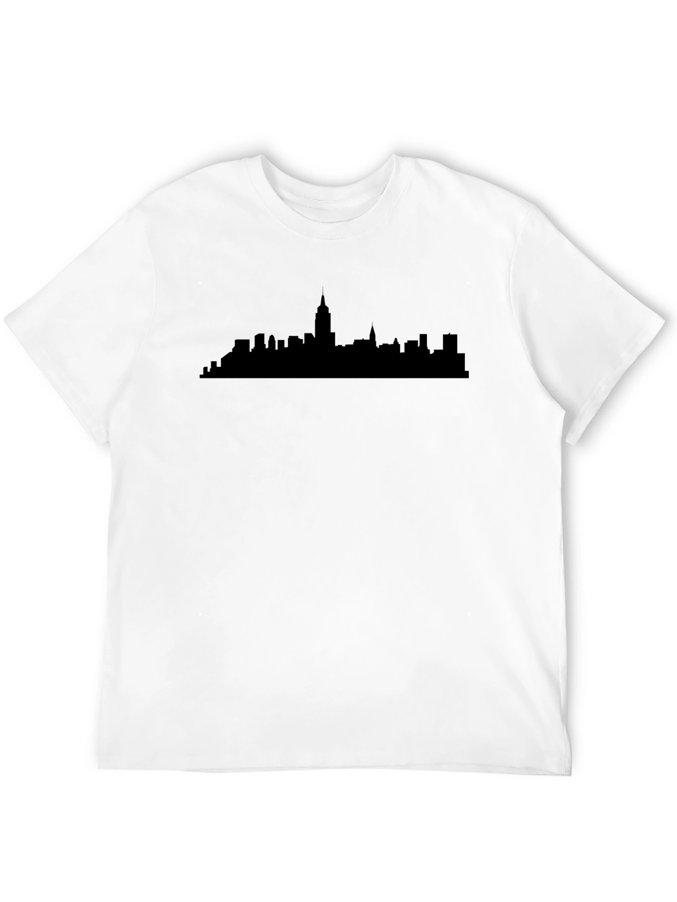 Cityscape Silhouette T-Shirt - Black