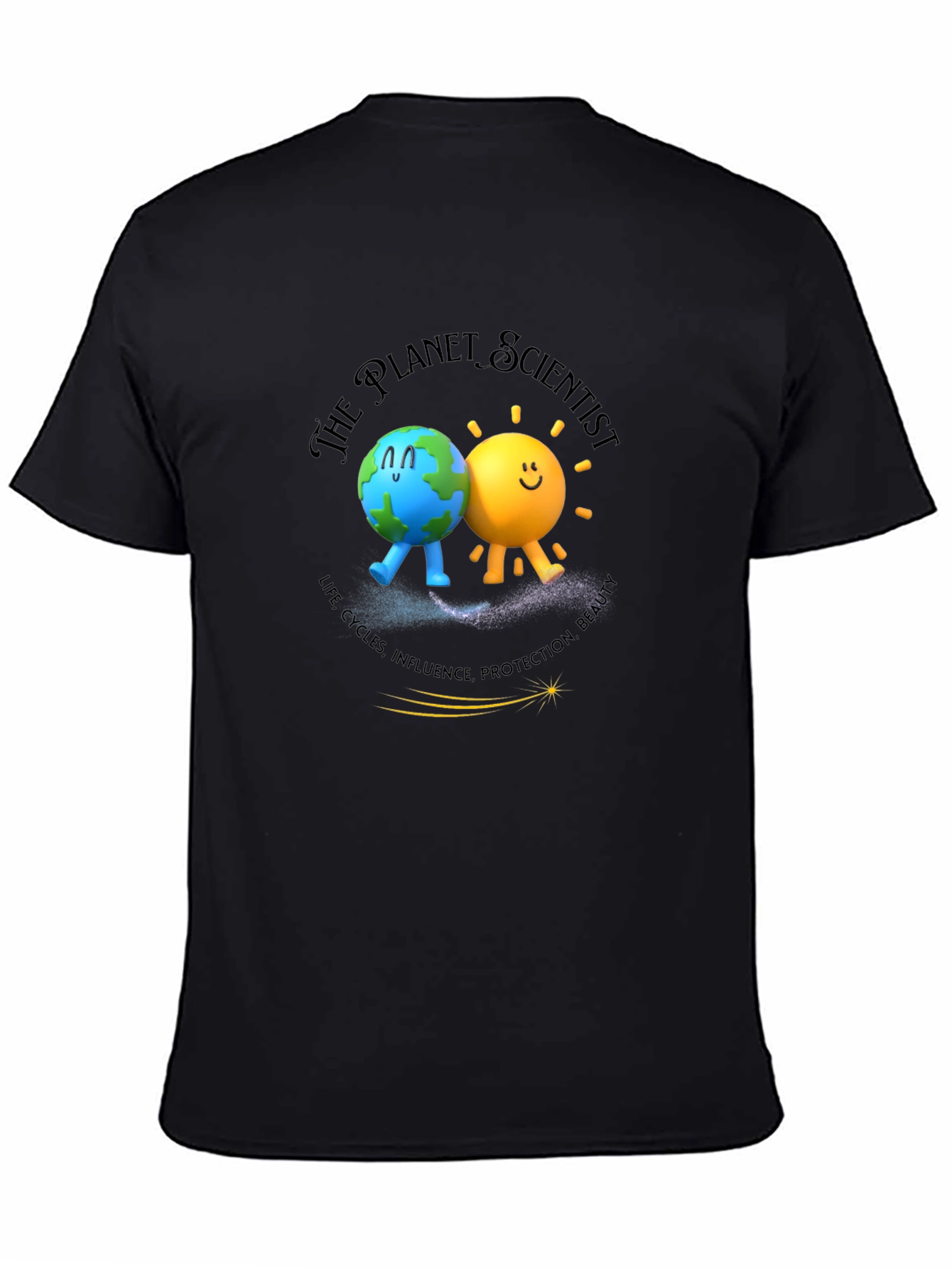 Planet Scientist Graphic Tee - Earth & Sun