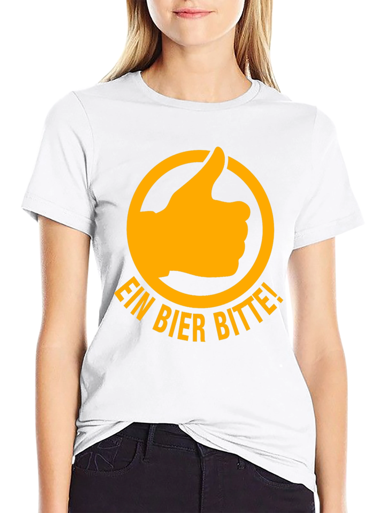 Ein Bier Bitte T-Shirt - Thumbs Up Graphic Tee