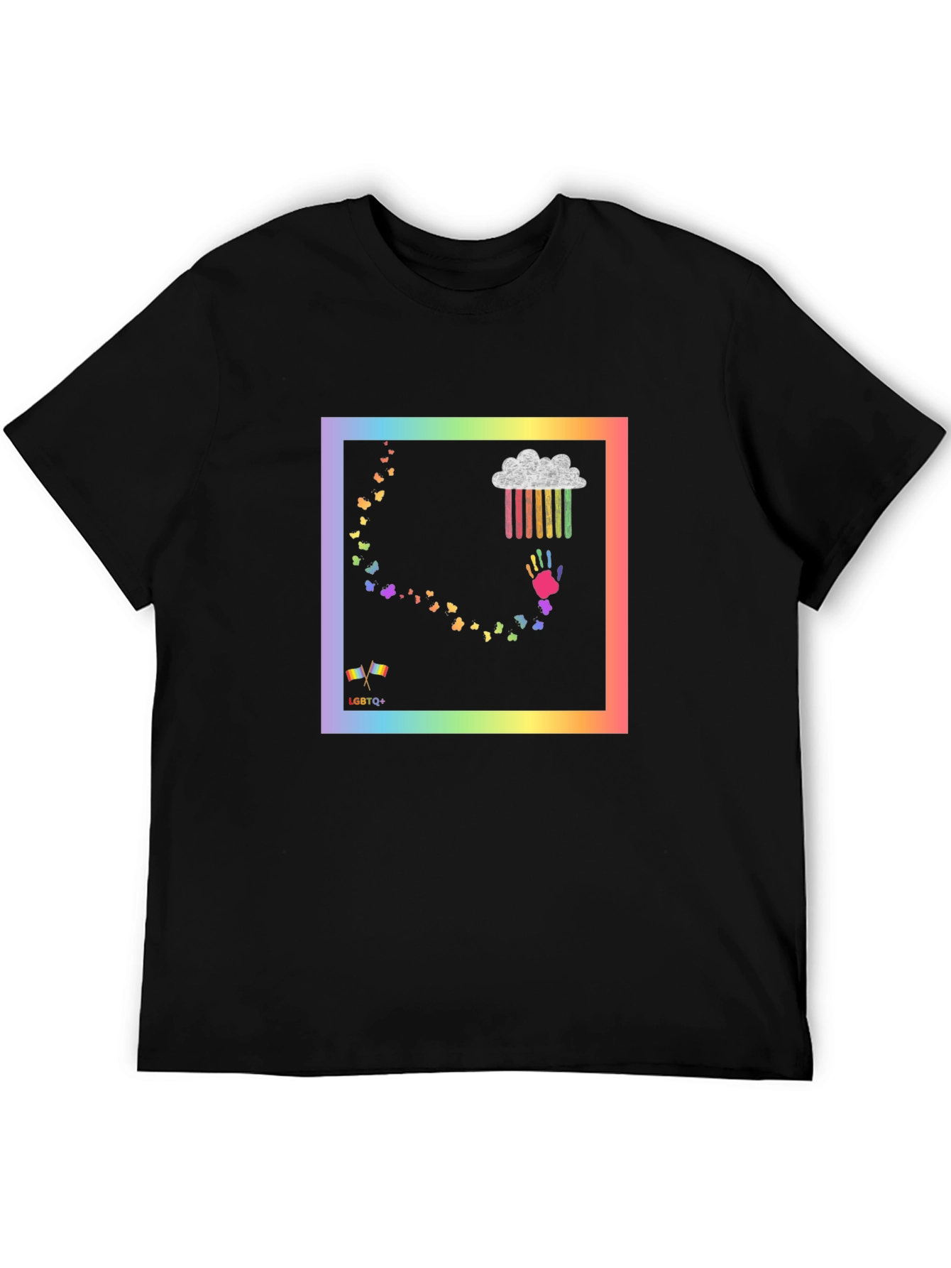 LGBTQ+ Rainbow Graphic T-Shirt - Pride & Support