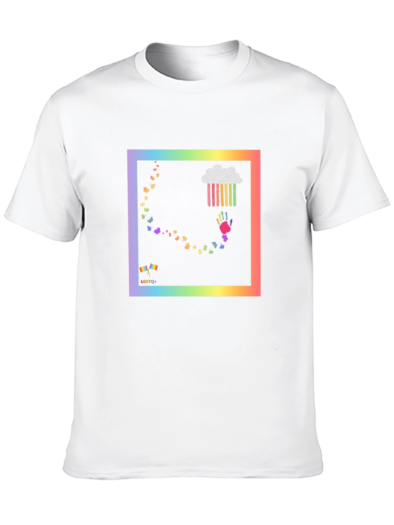 LGBTQ+ Rainbow Graphic T-Shirt - Pride & Support